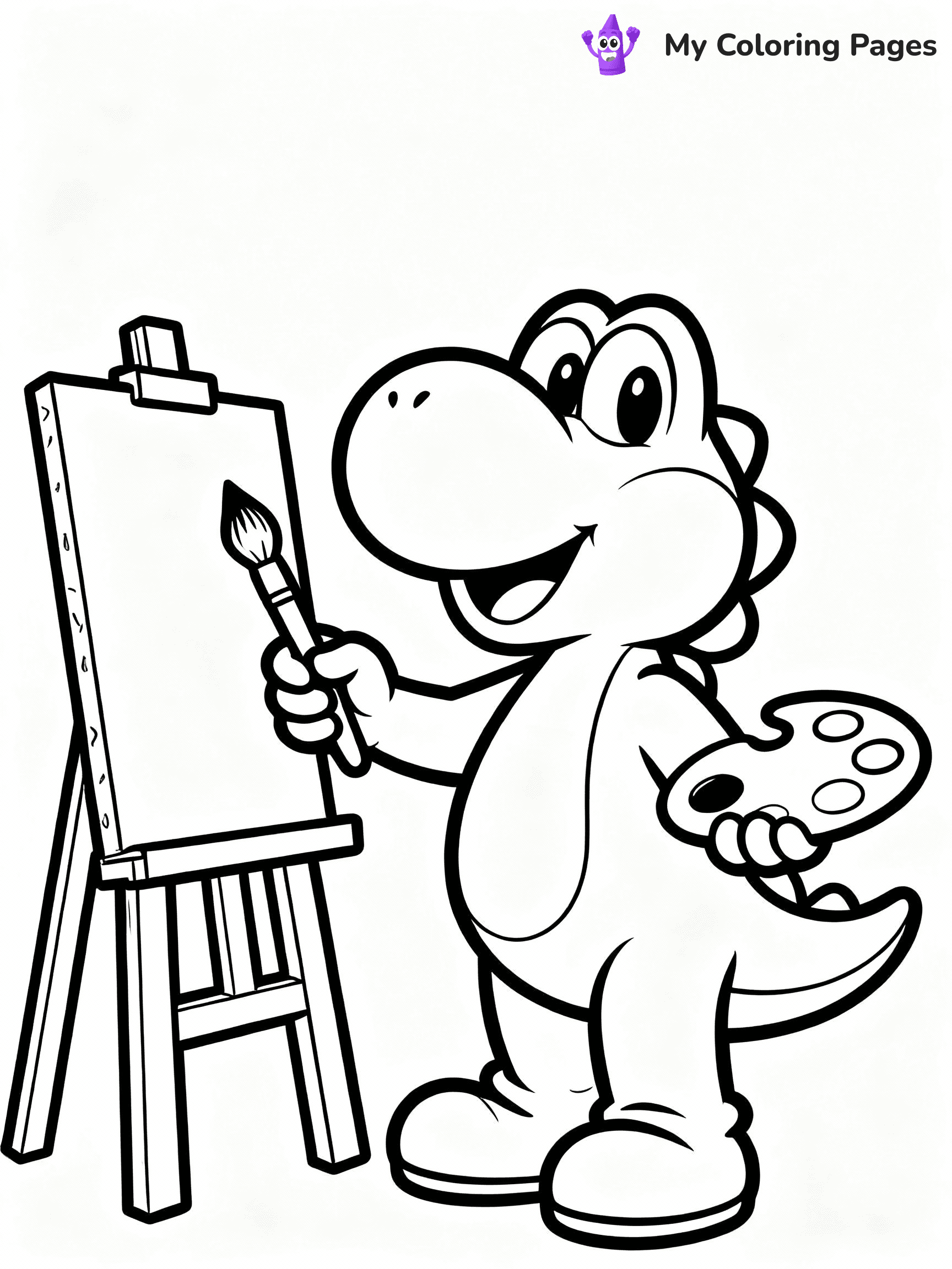 Yoshi Coloring Pages - 16