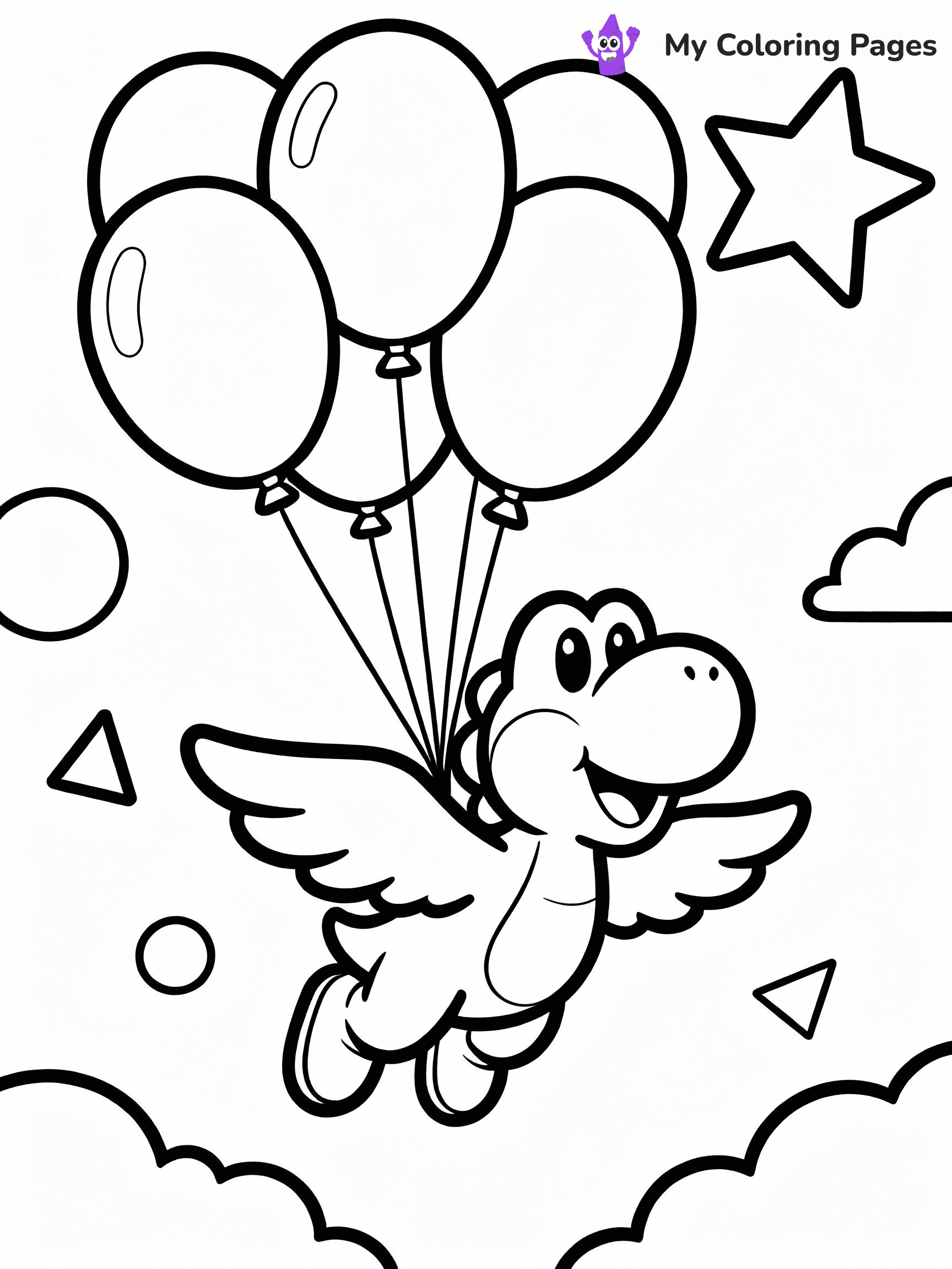 Yoshi Coloring Pages - 5