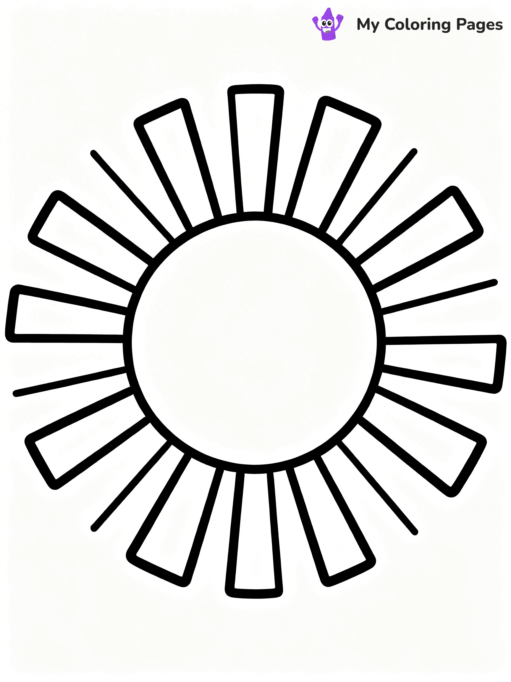 Simple Easy Mandala Coloring Pages - 31