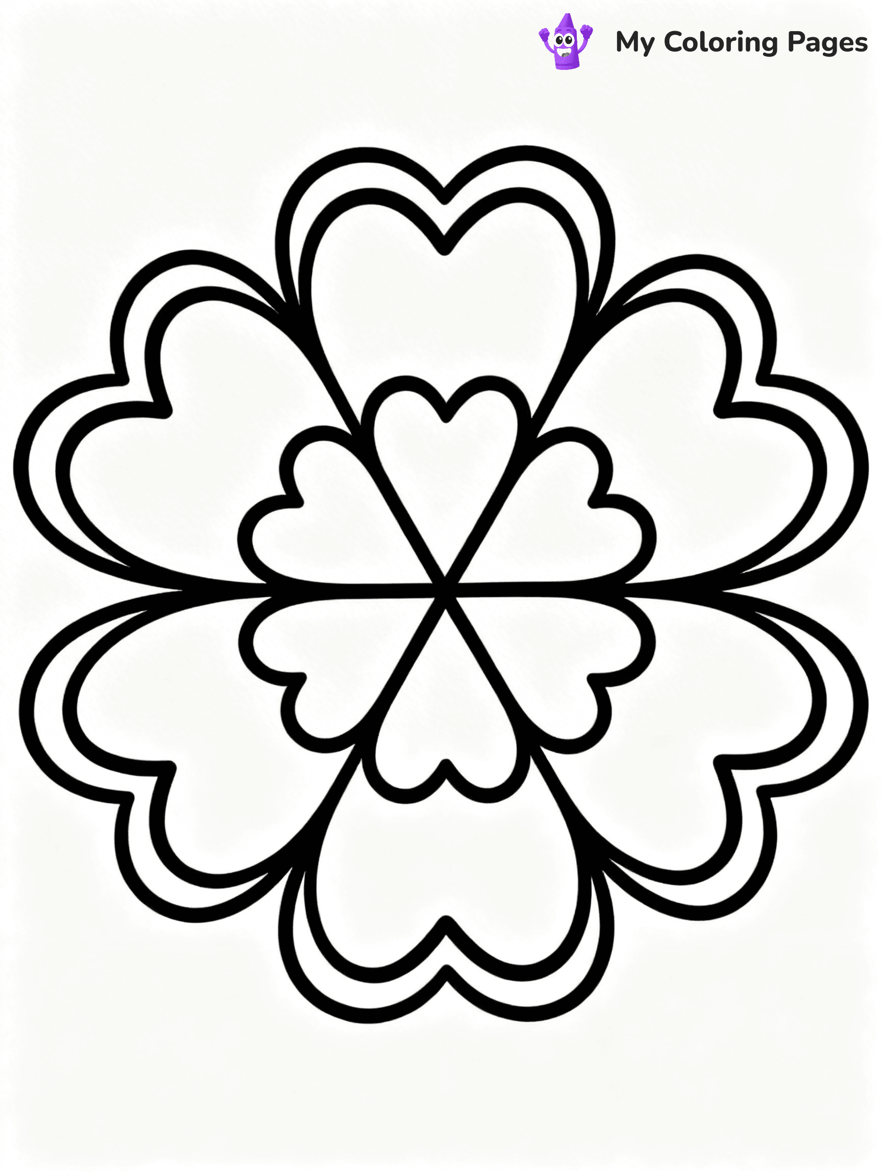 Simple Easy Mandala Coloring Pages - 27