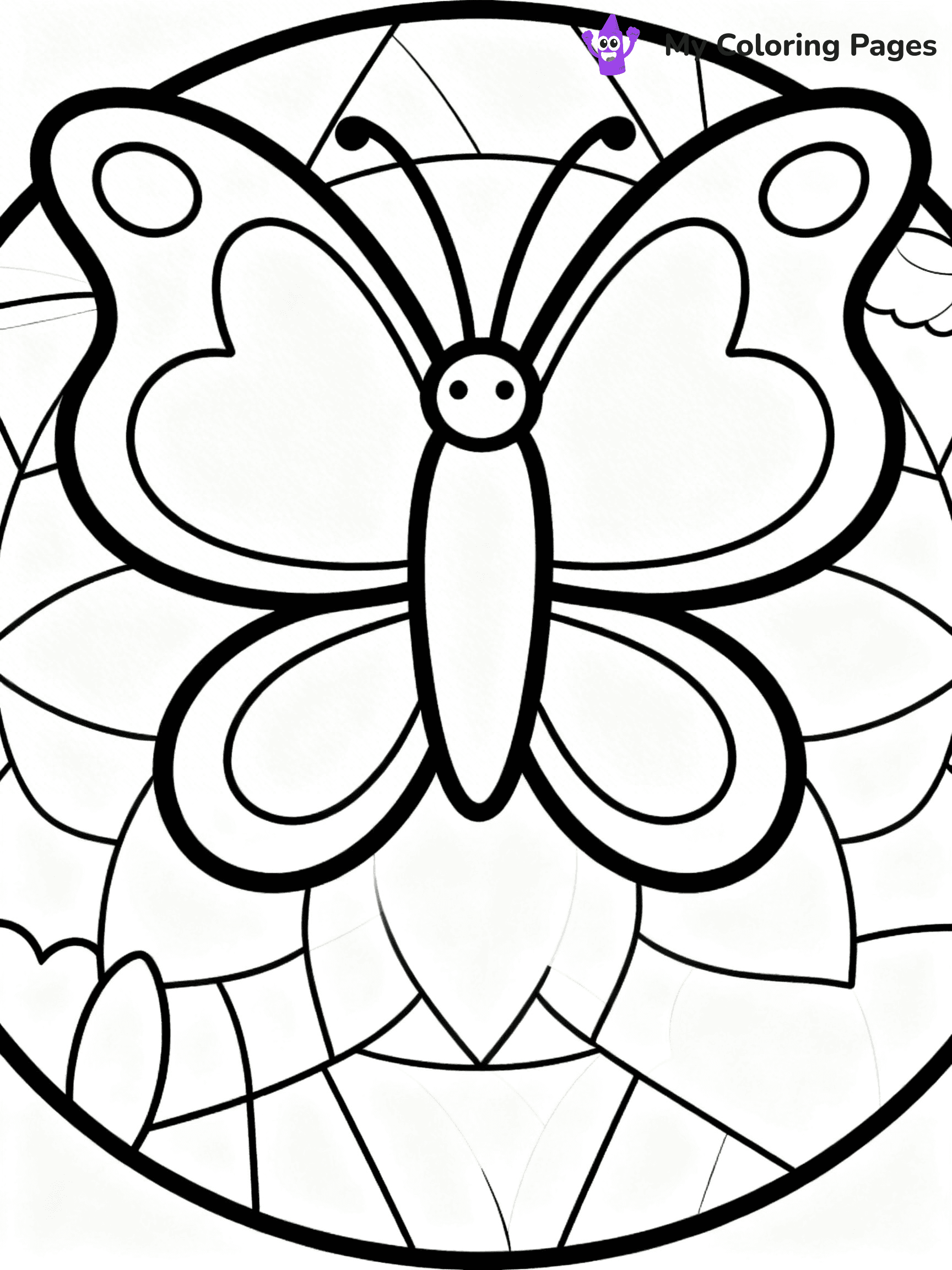 Simple Easy Mandala Coloring Pages - 10