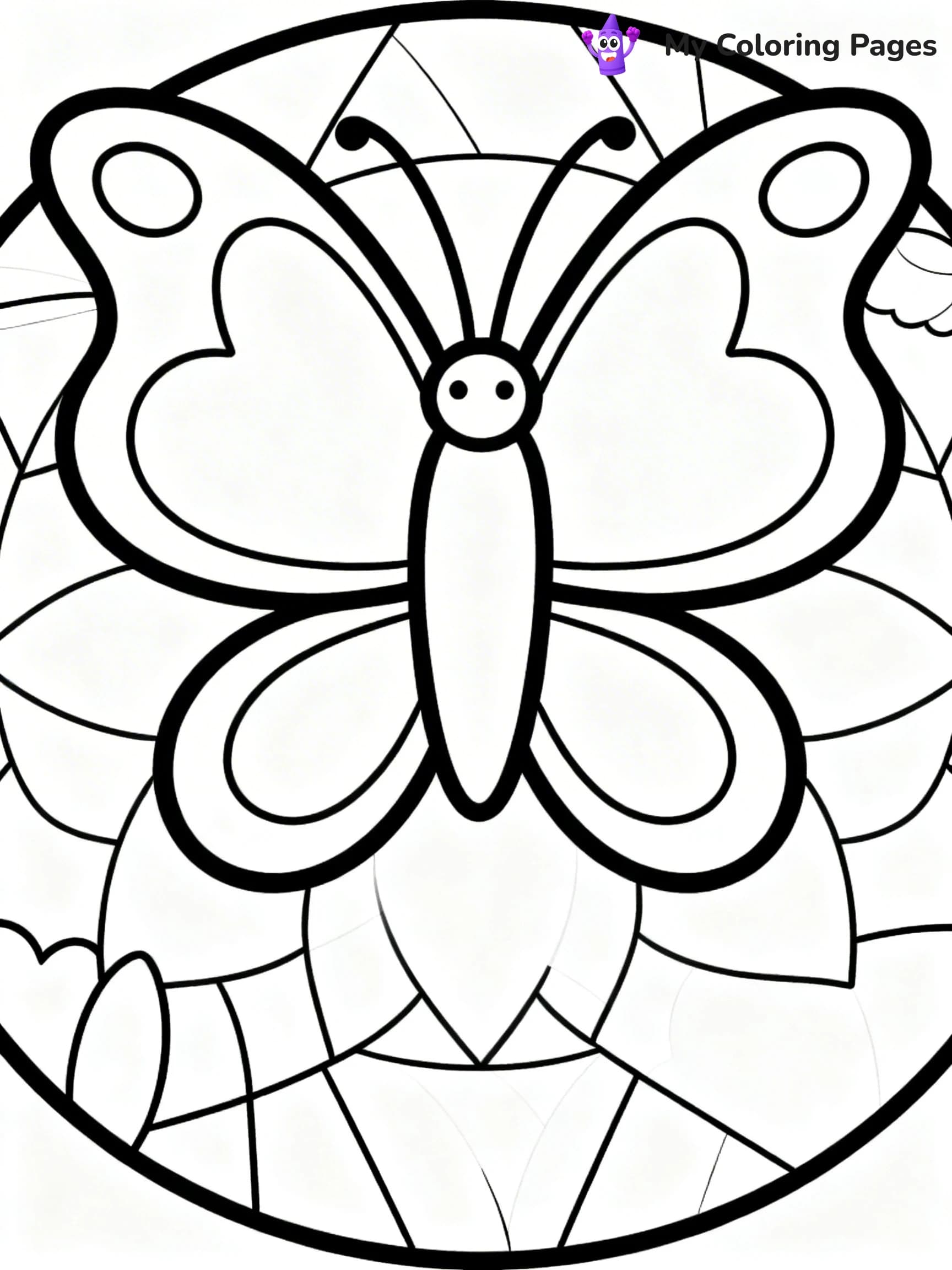 Simple Easy Mandala Coloring Pages - 10