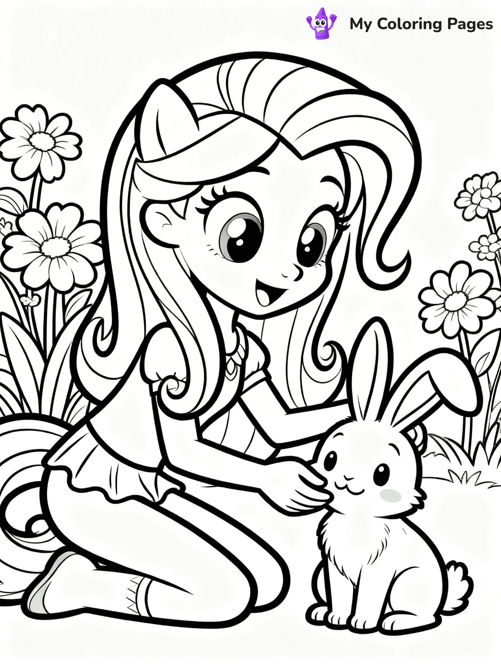 Fluttershy Coloring Pages - 31