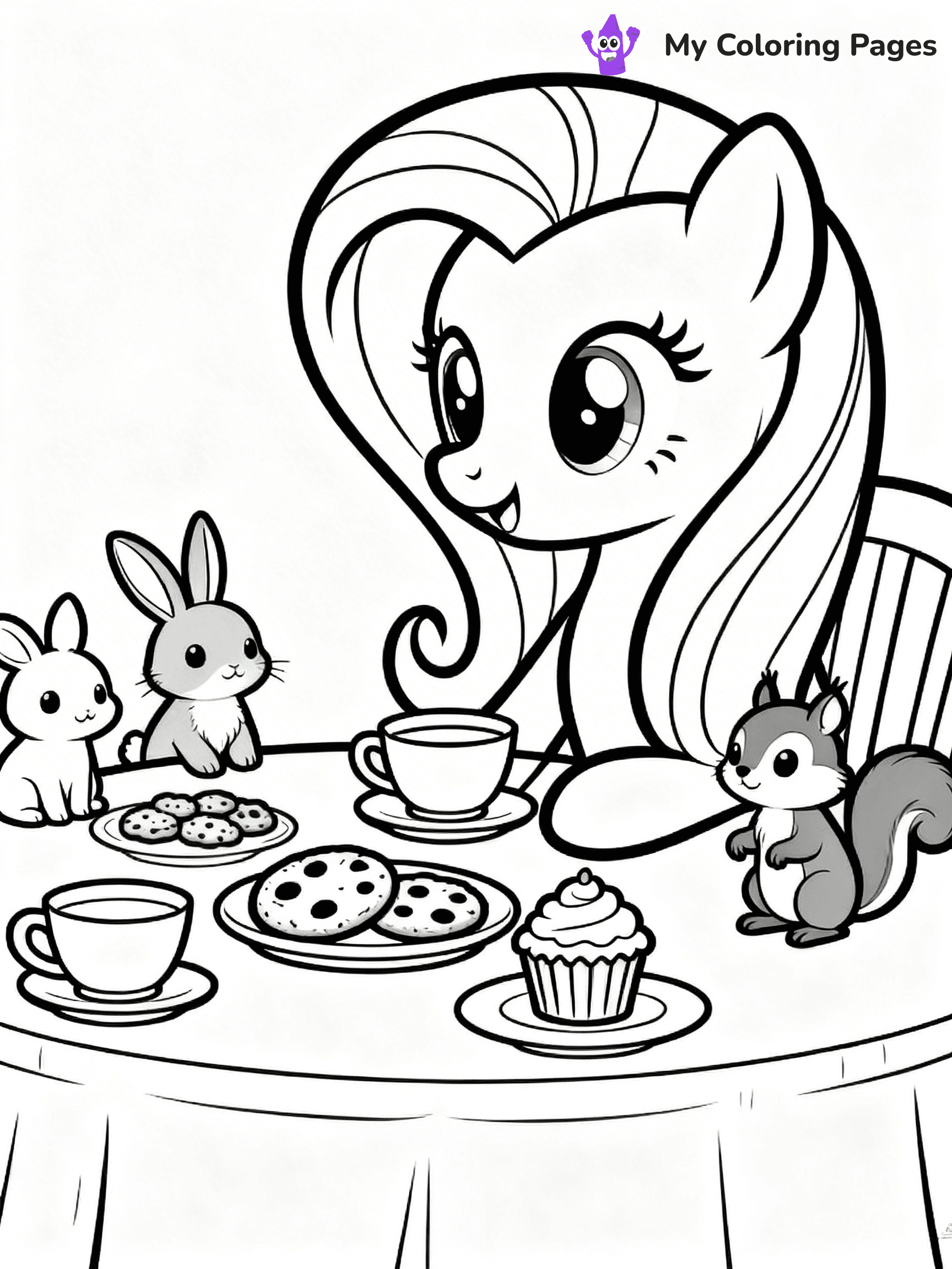 Fluttershy Coloring Pages - 24