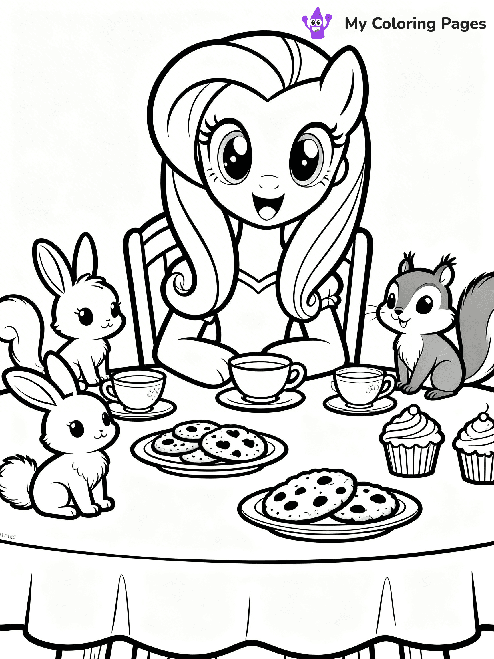 Fluttershy Coloring Pages - 23