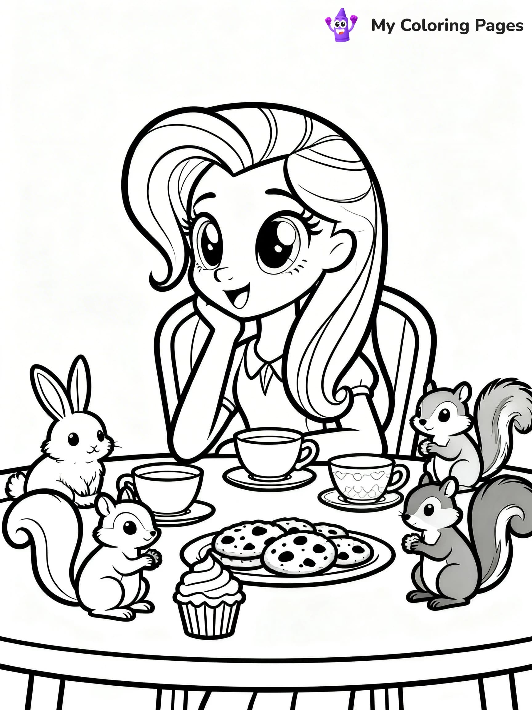 Fluttershy Coloring Pages - 22