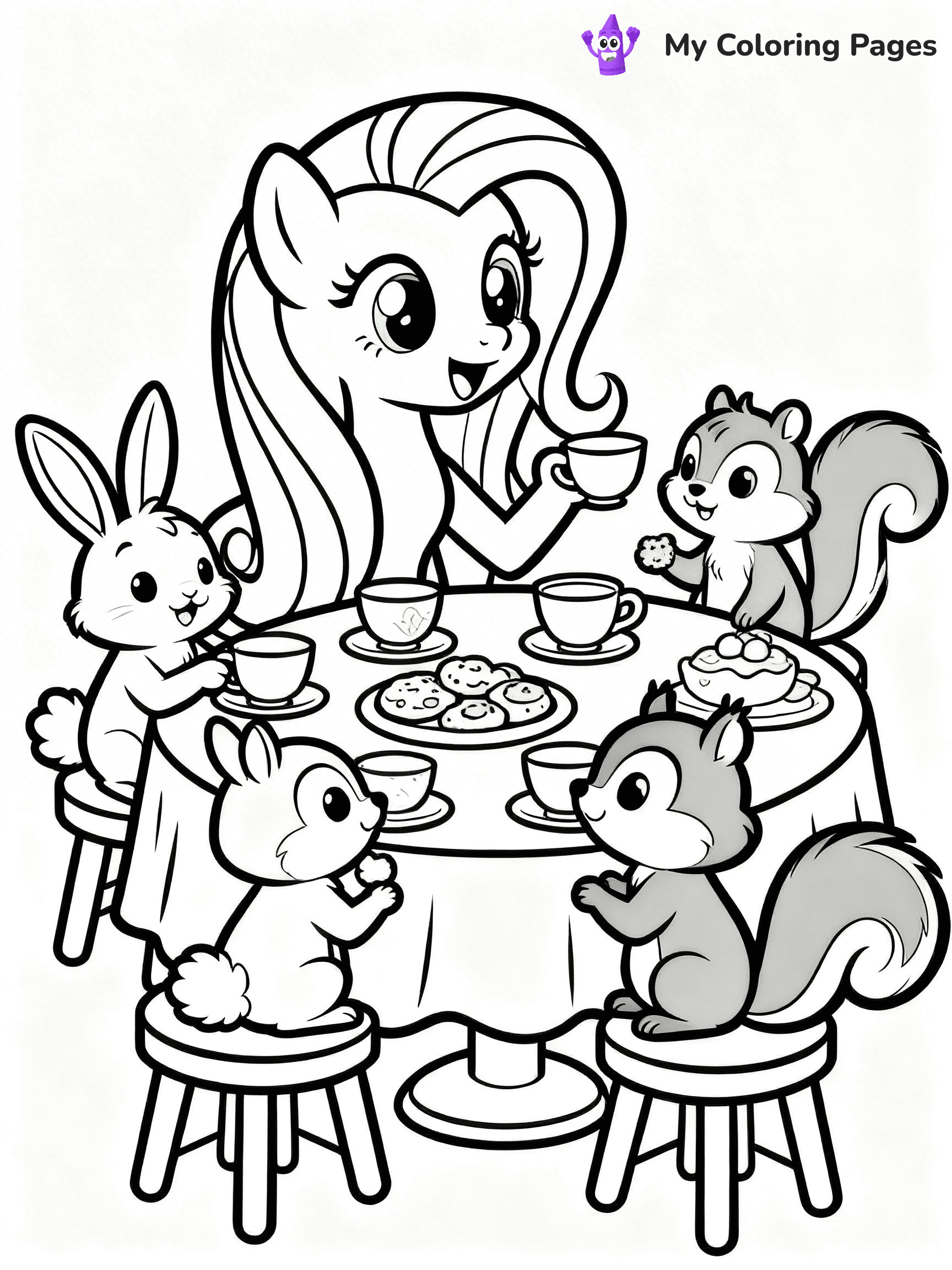 Fluttershy Coloring Pages - 21