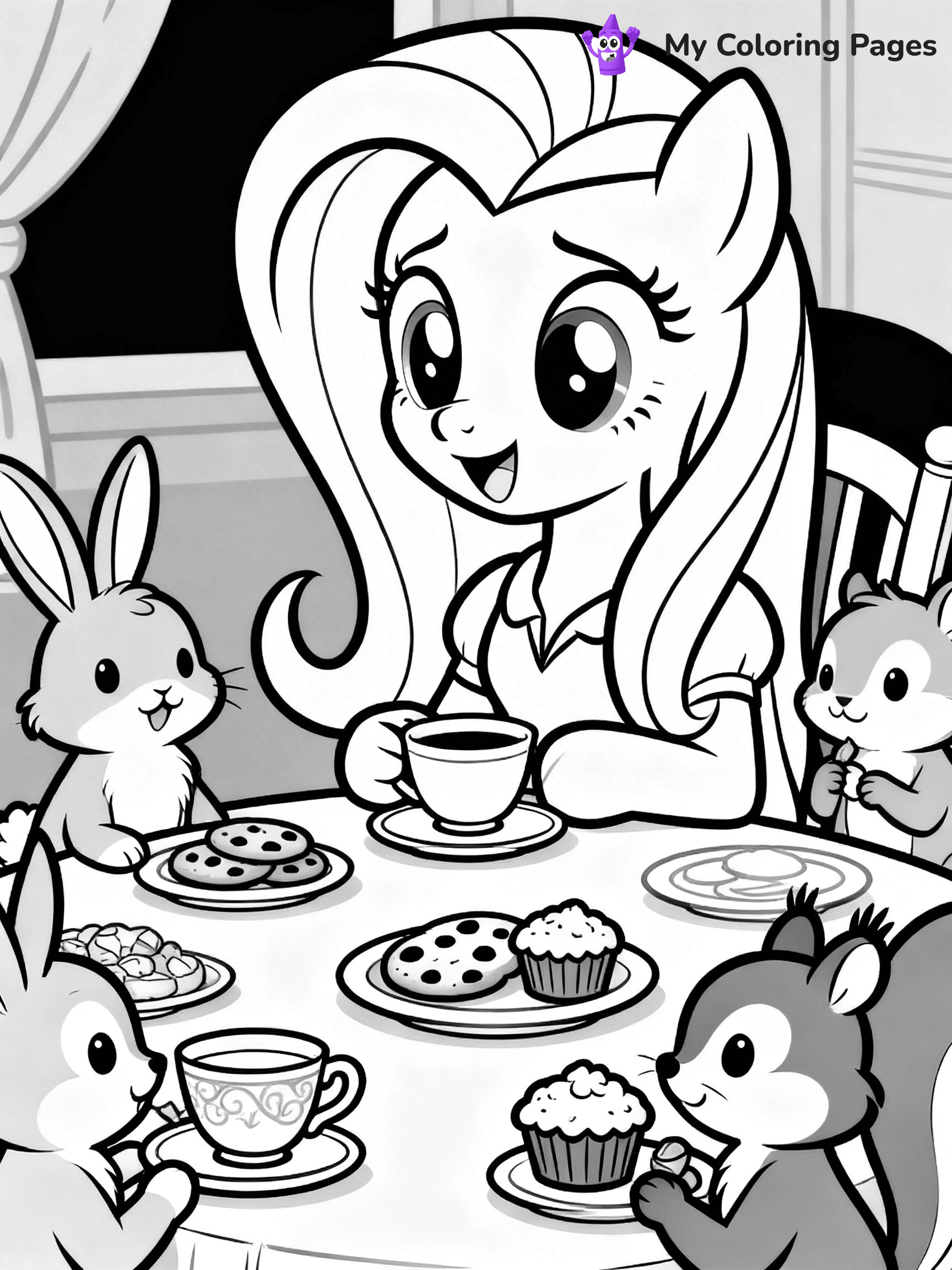 Fluttershy Coloring Pages - 20