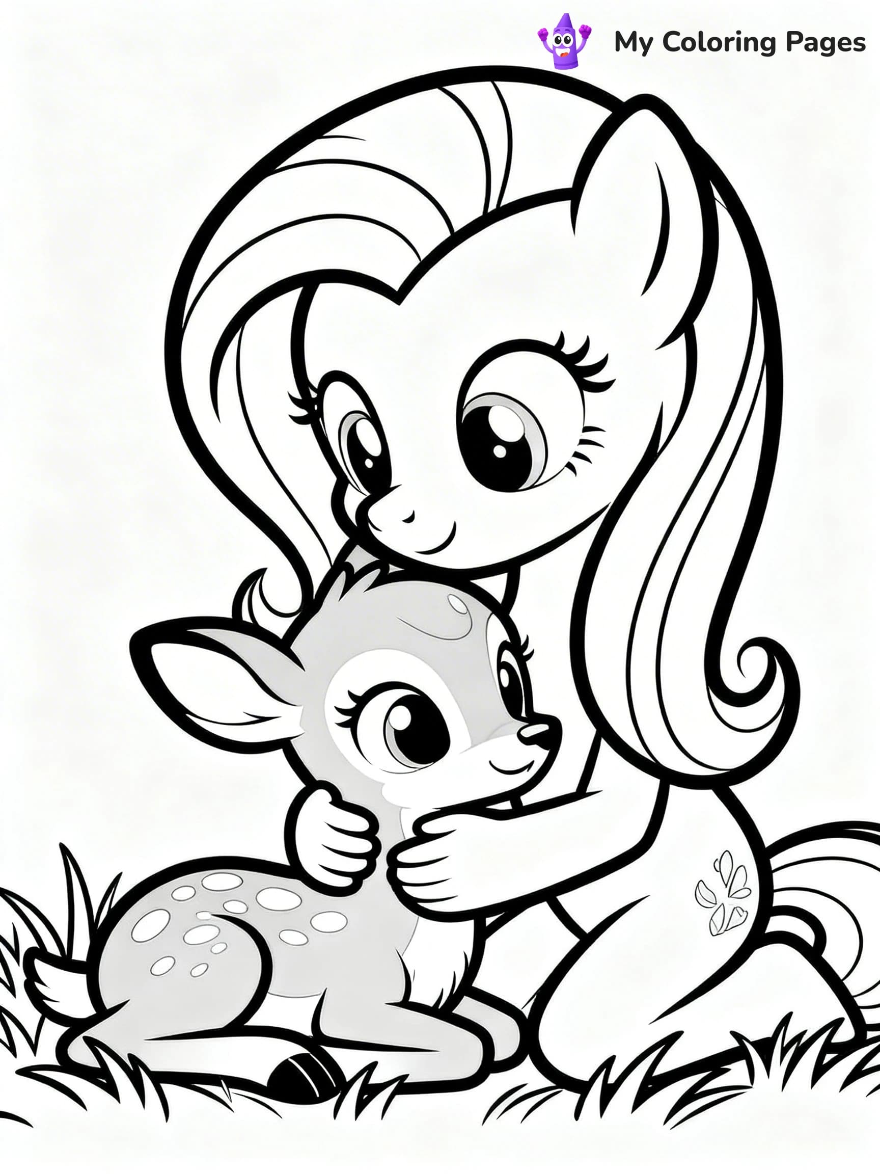 Fluttershy Coloring Pages - 15