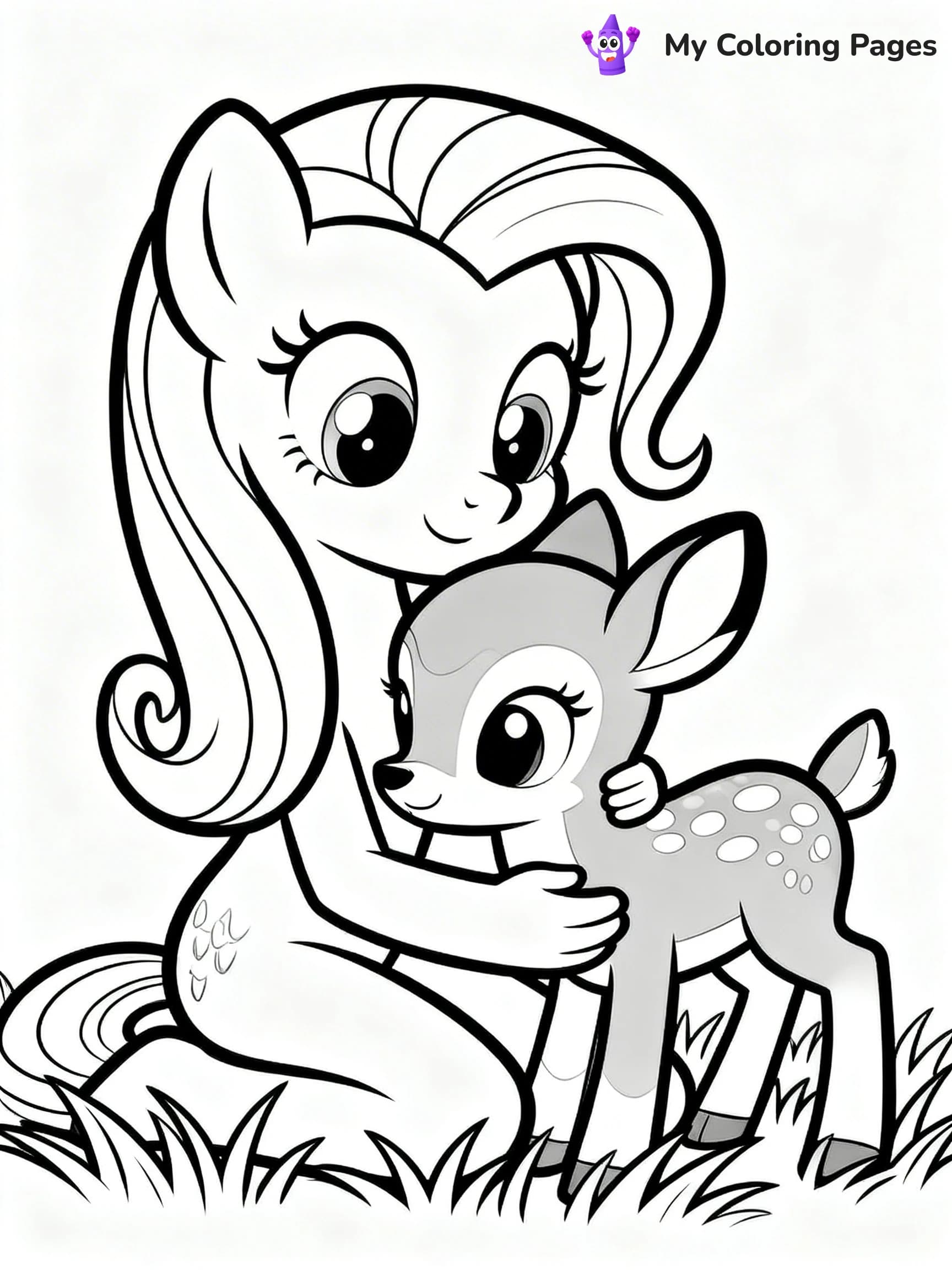 Fluttershy Coloring Pages - 14