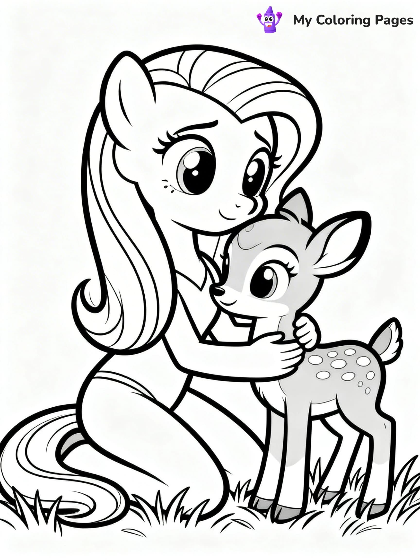 Fluttershy Coloring Pages - 12