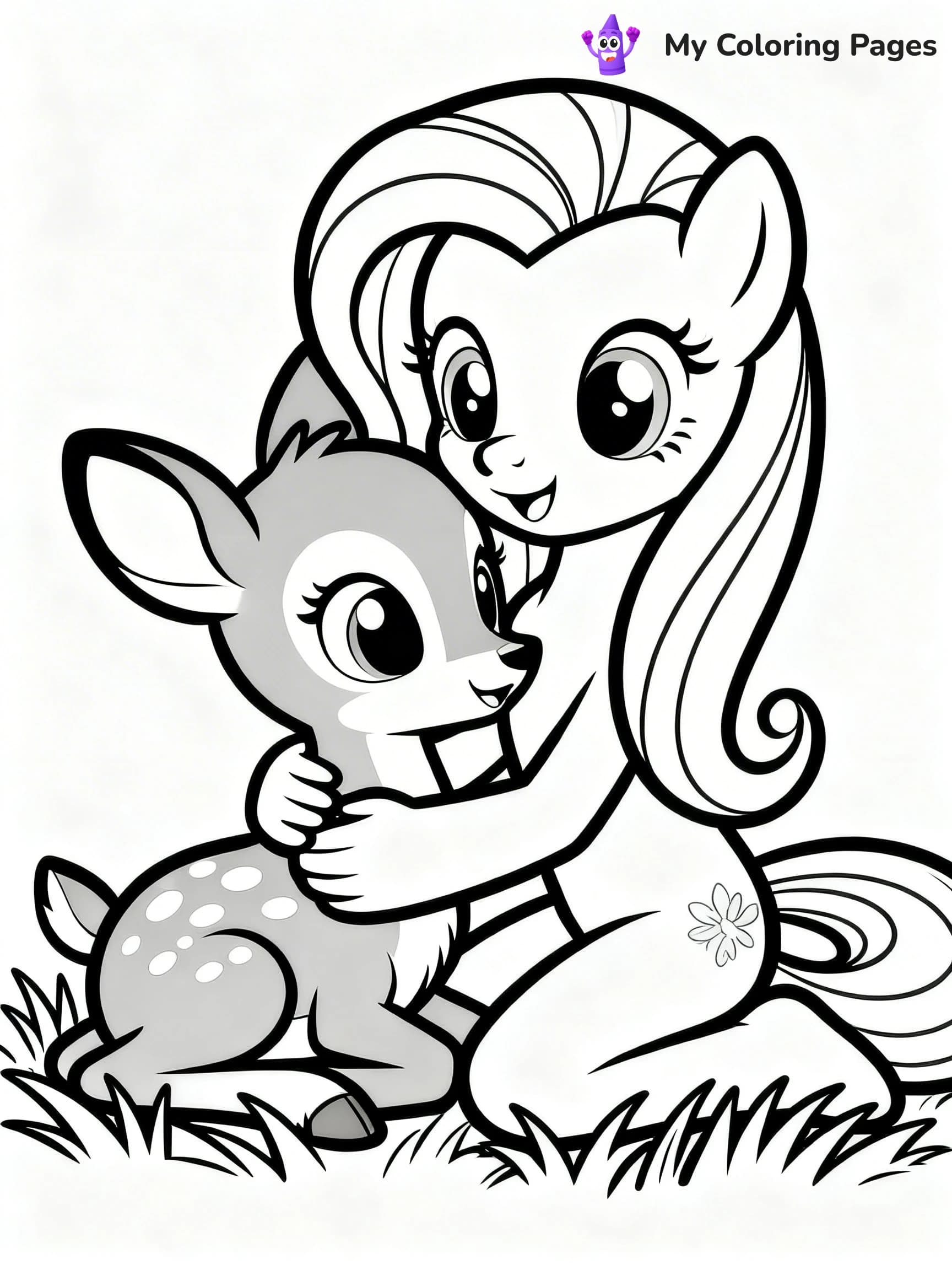 Fluttershy Coloring Pages - 11