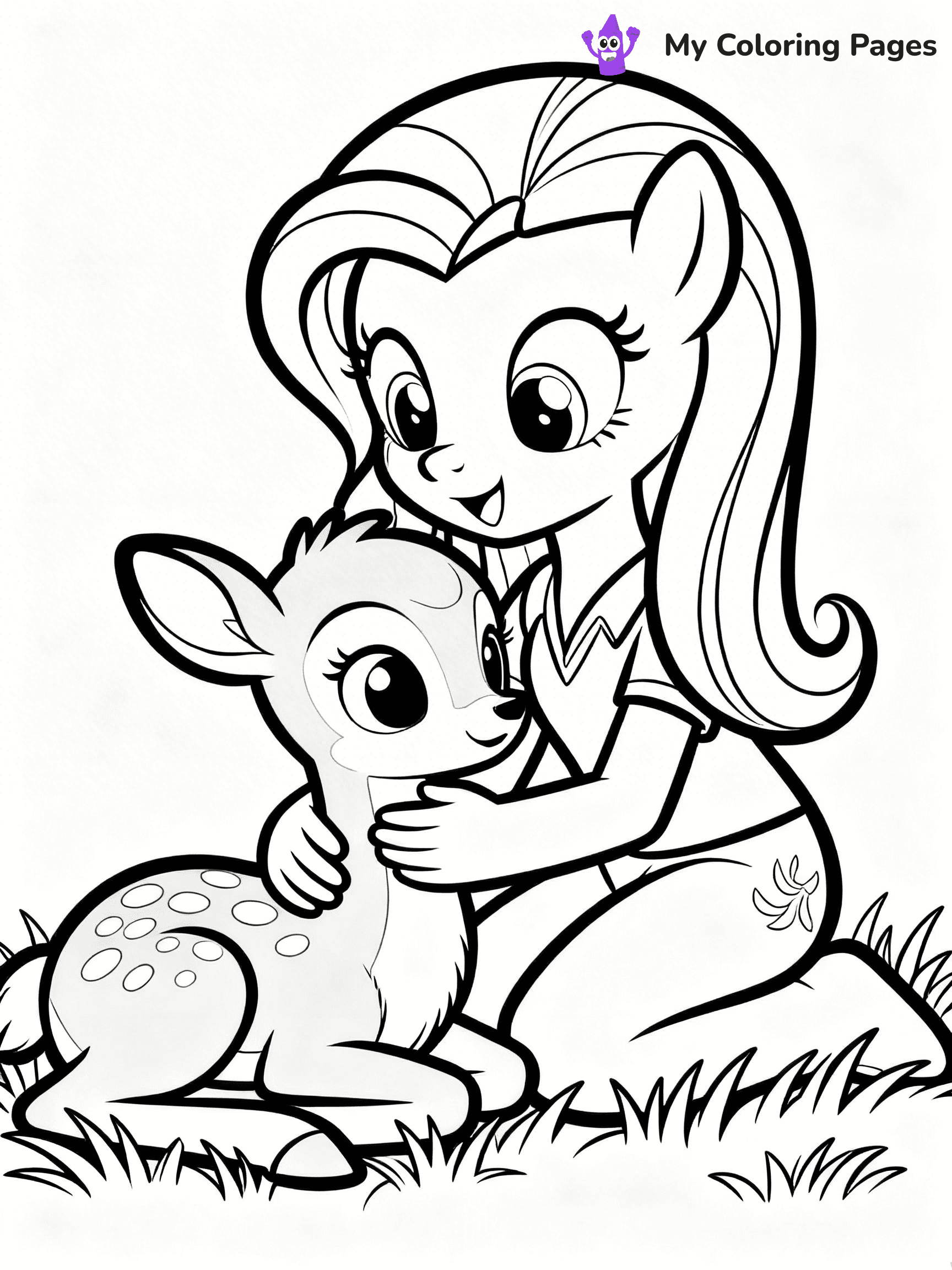 Fluttershy Coloring Pages - 10
