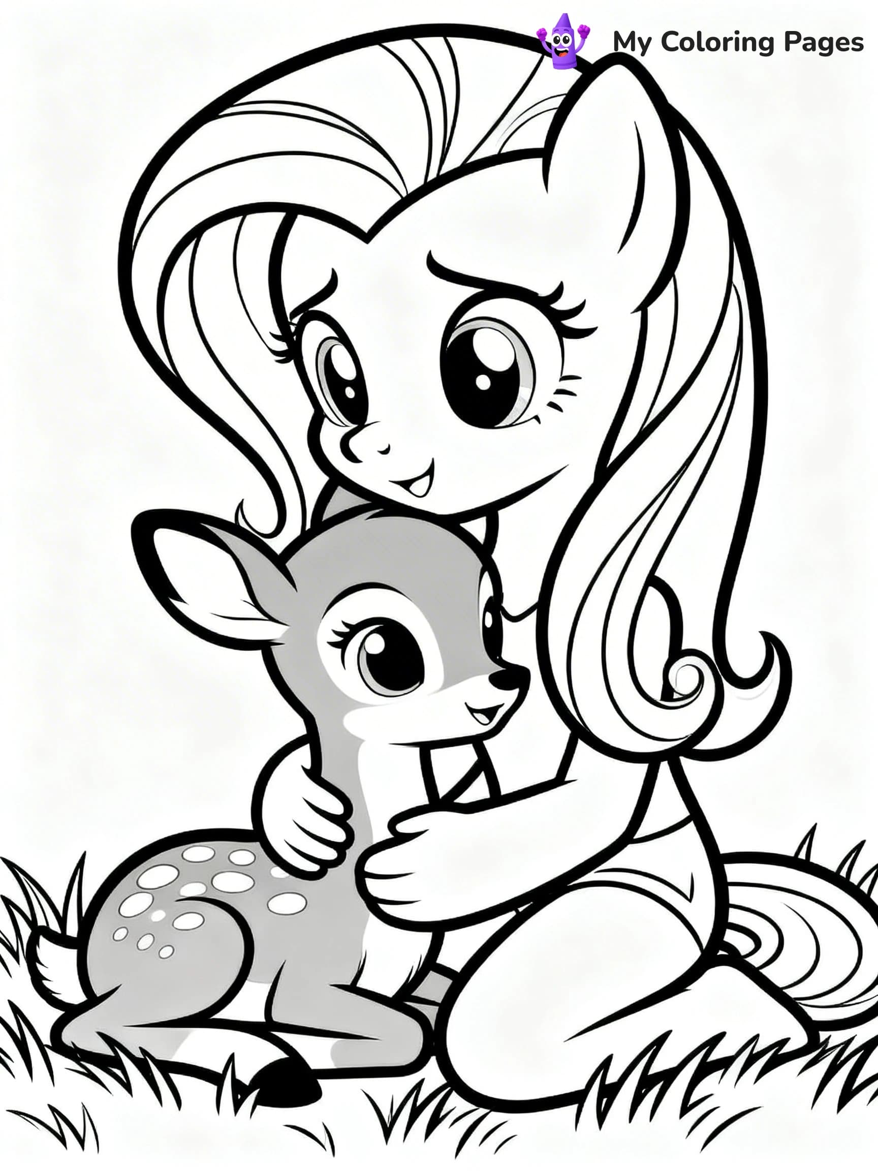 Fluttershy Coloring Pages - 9