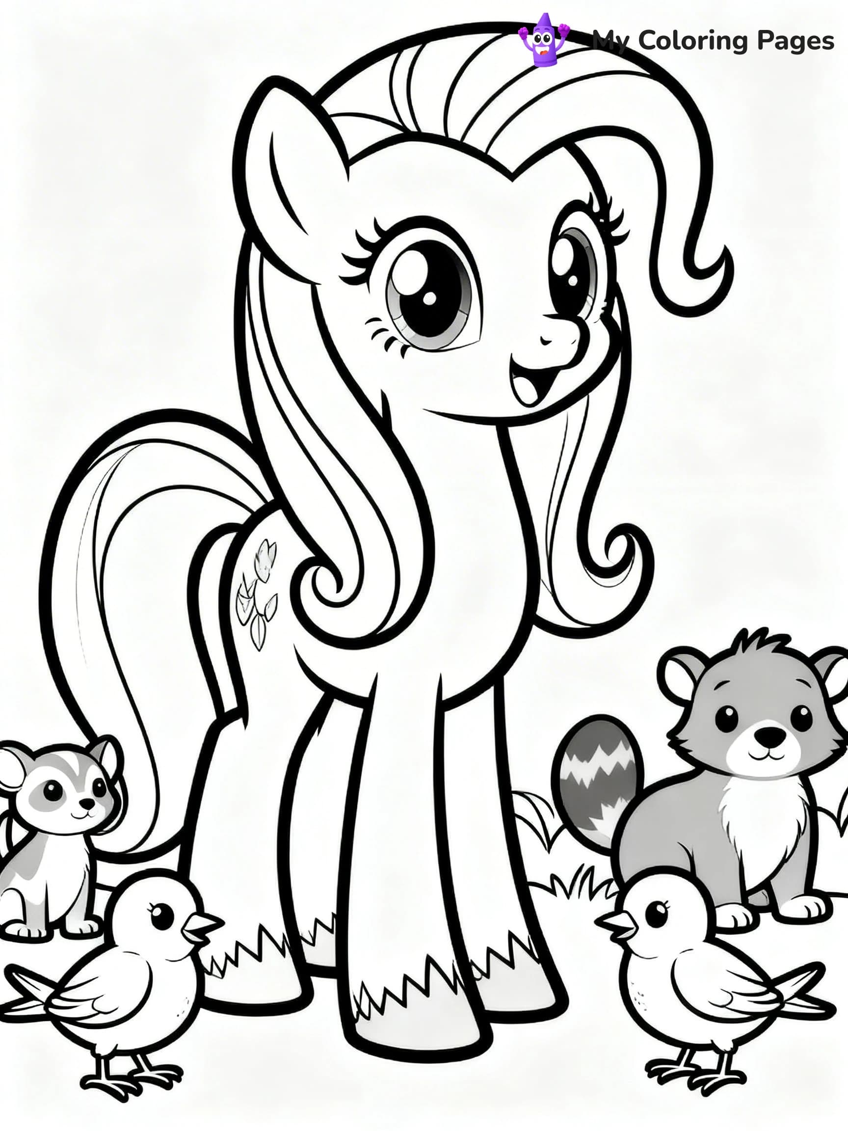 Fluttershy Coloring Pages - 5