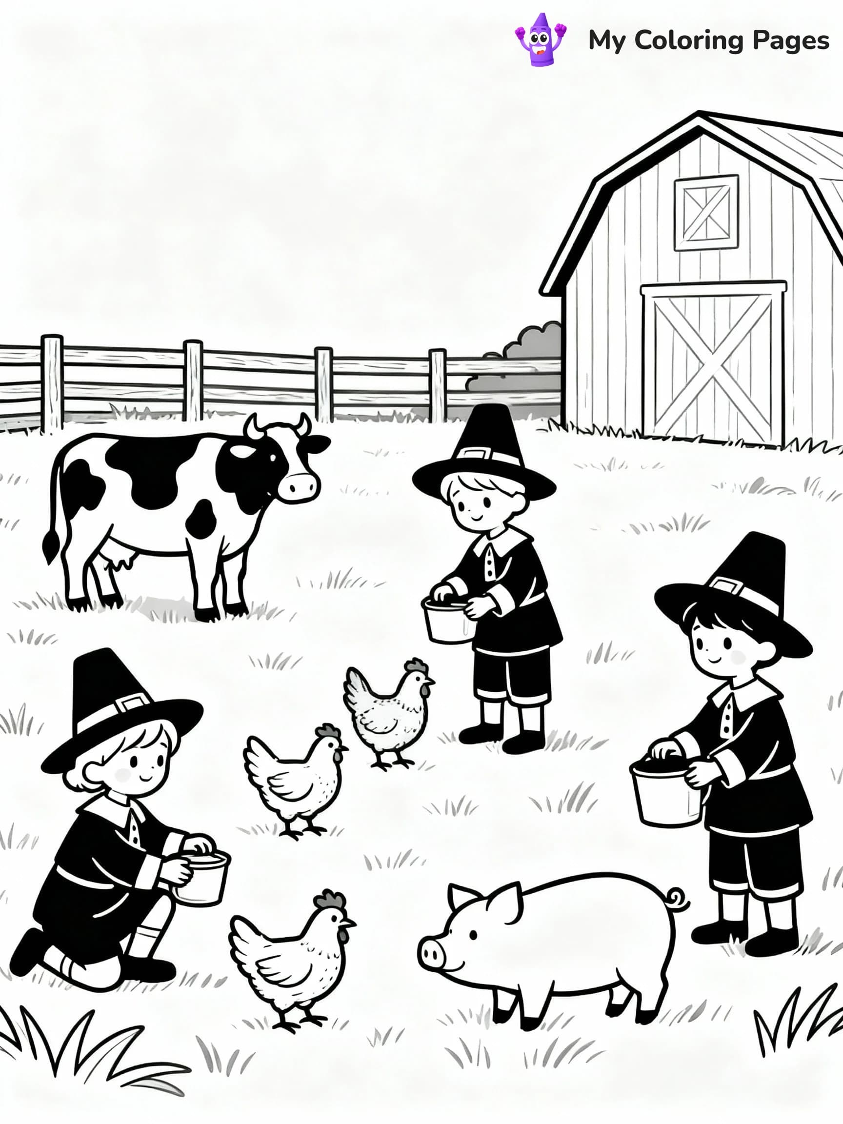 Thanksgiving Coloring Pages - 24