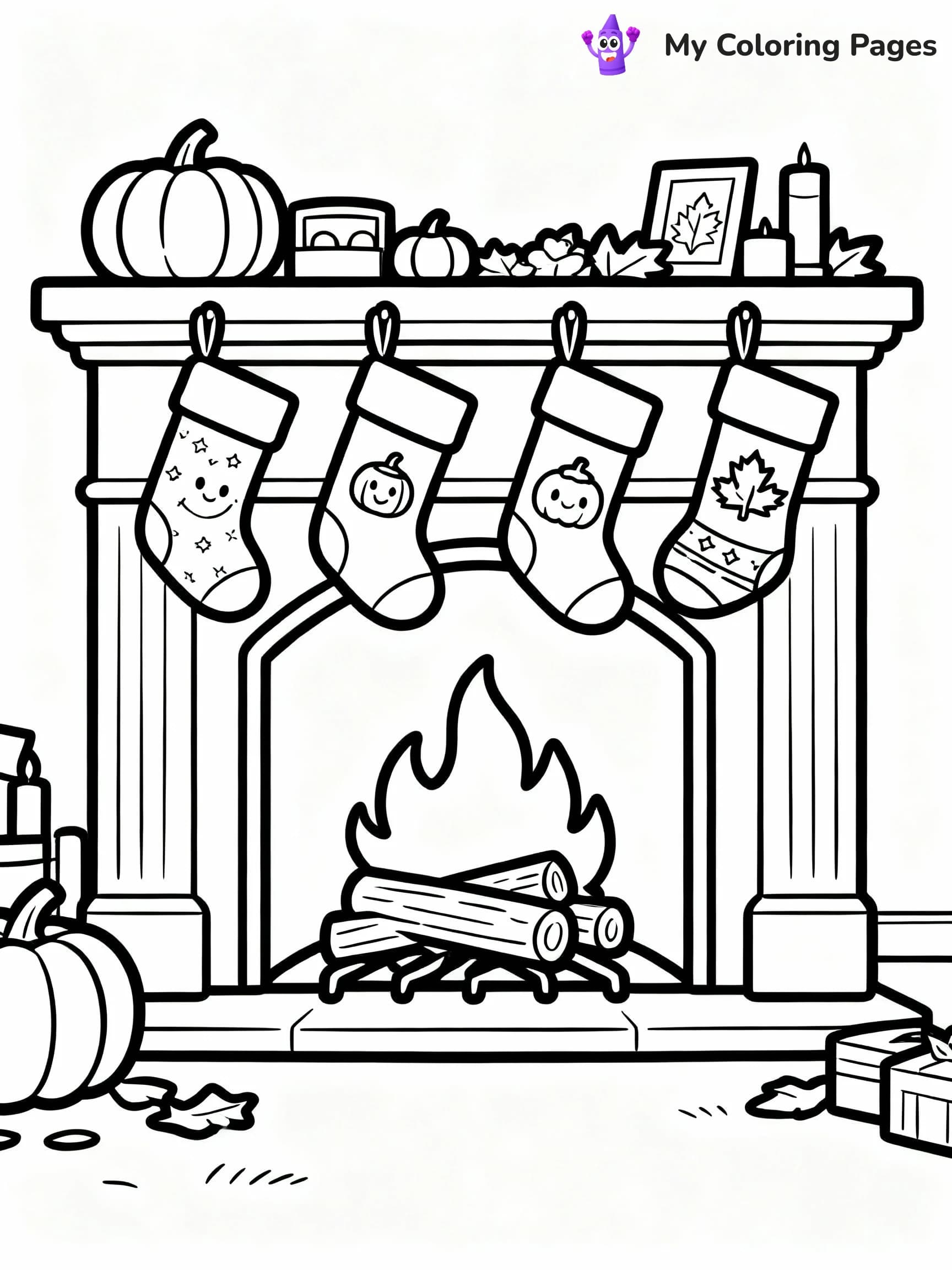 Thanksgiving Coloring Pages - 1