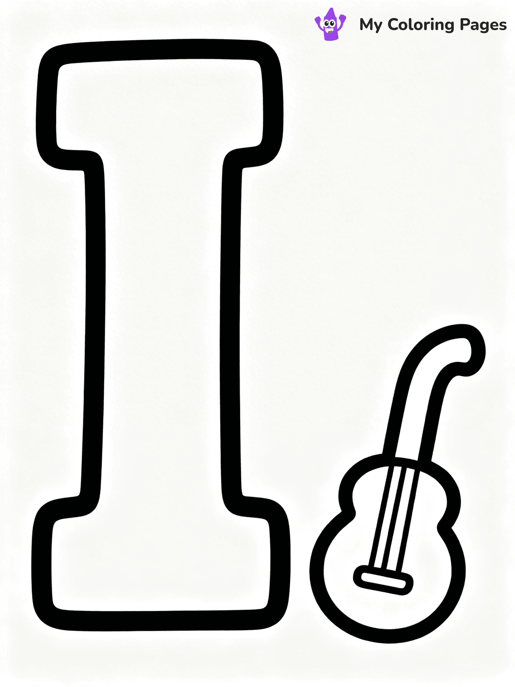 Letter I Coloring Pages - 1