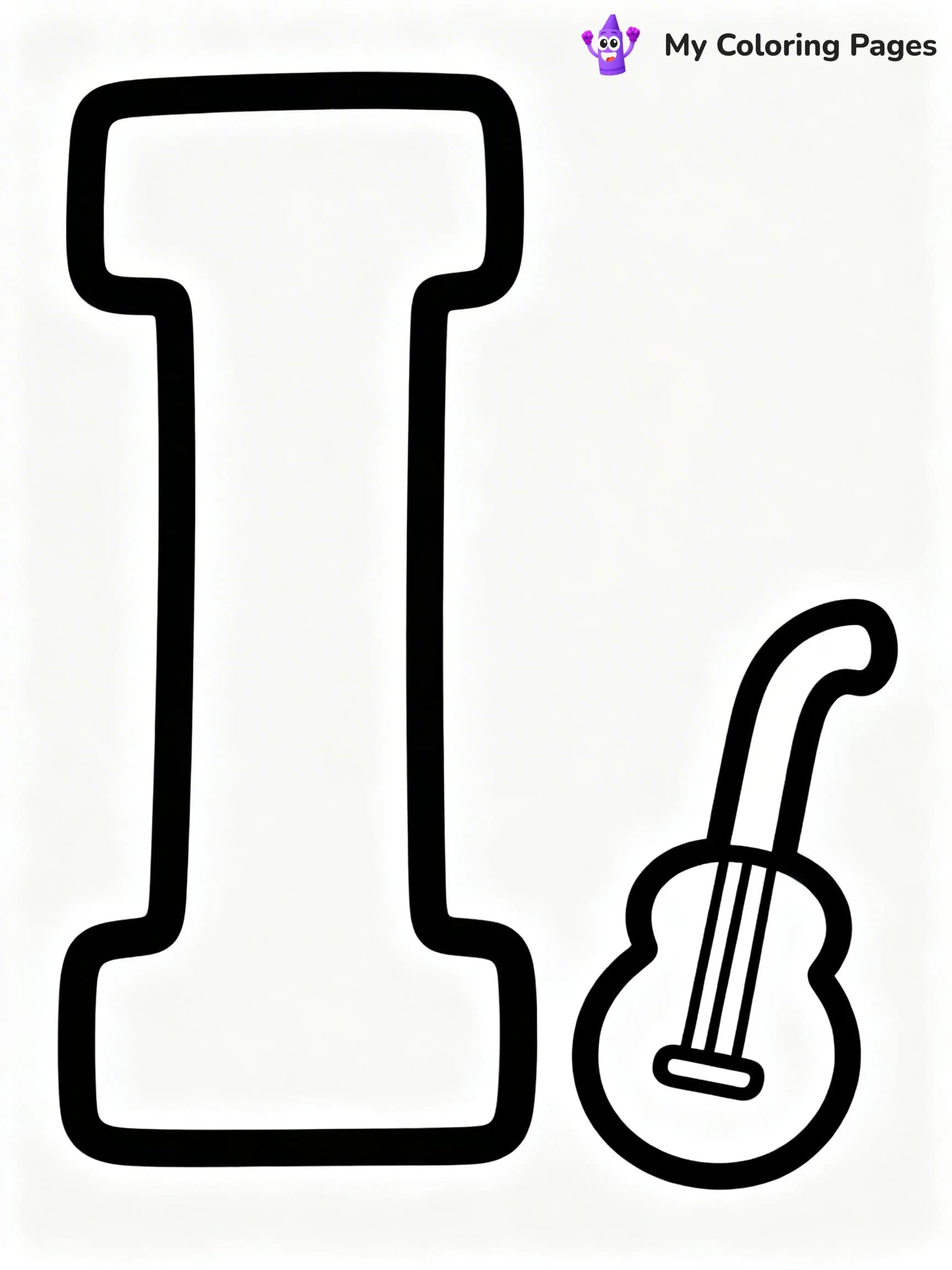 Letter I Coloring Pages - 1