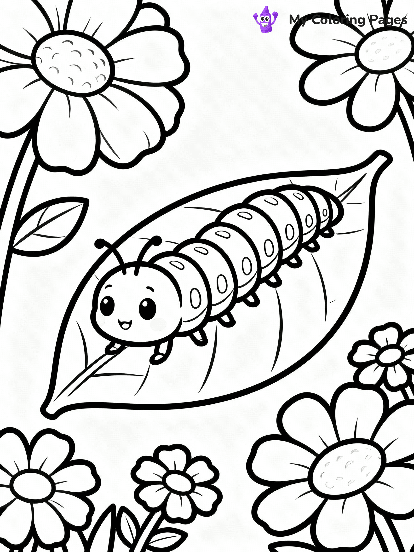 Caterpillar Coloring Pages - 24