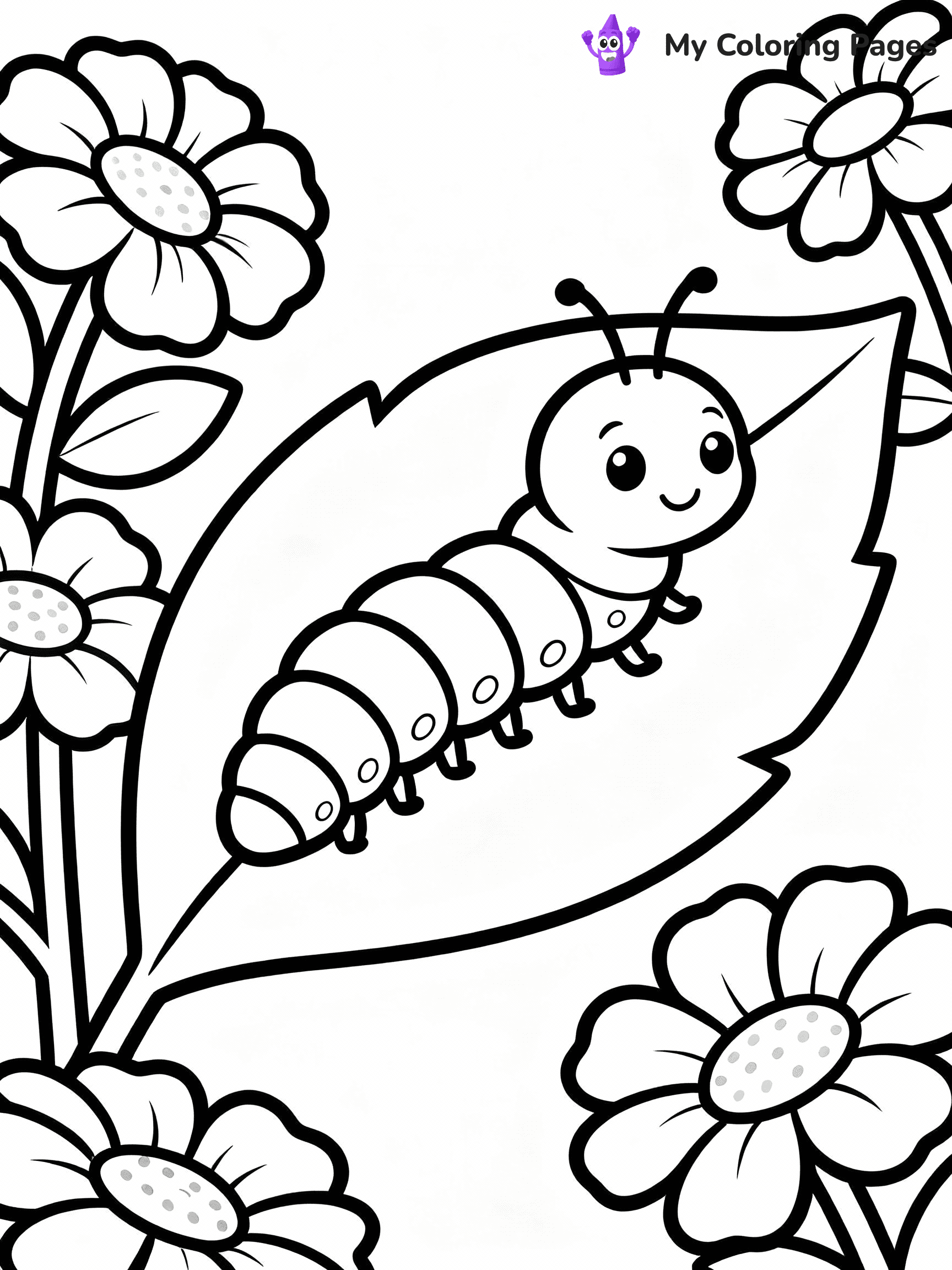 Caterpillar Coloring Pages - 21