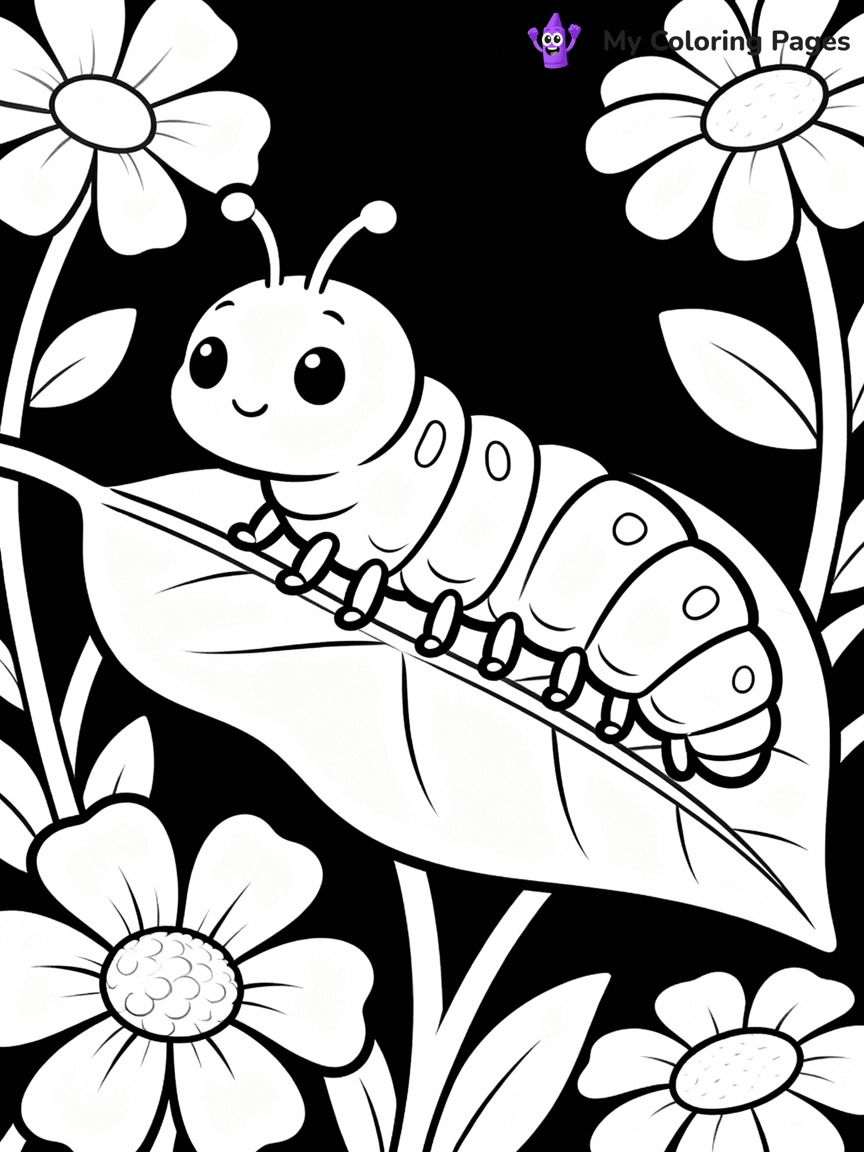 Caterpillar Coloring Pages - 20
