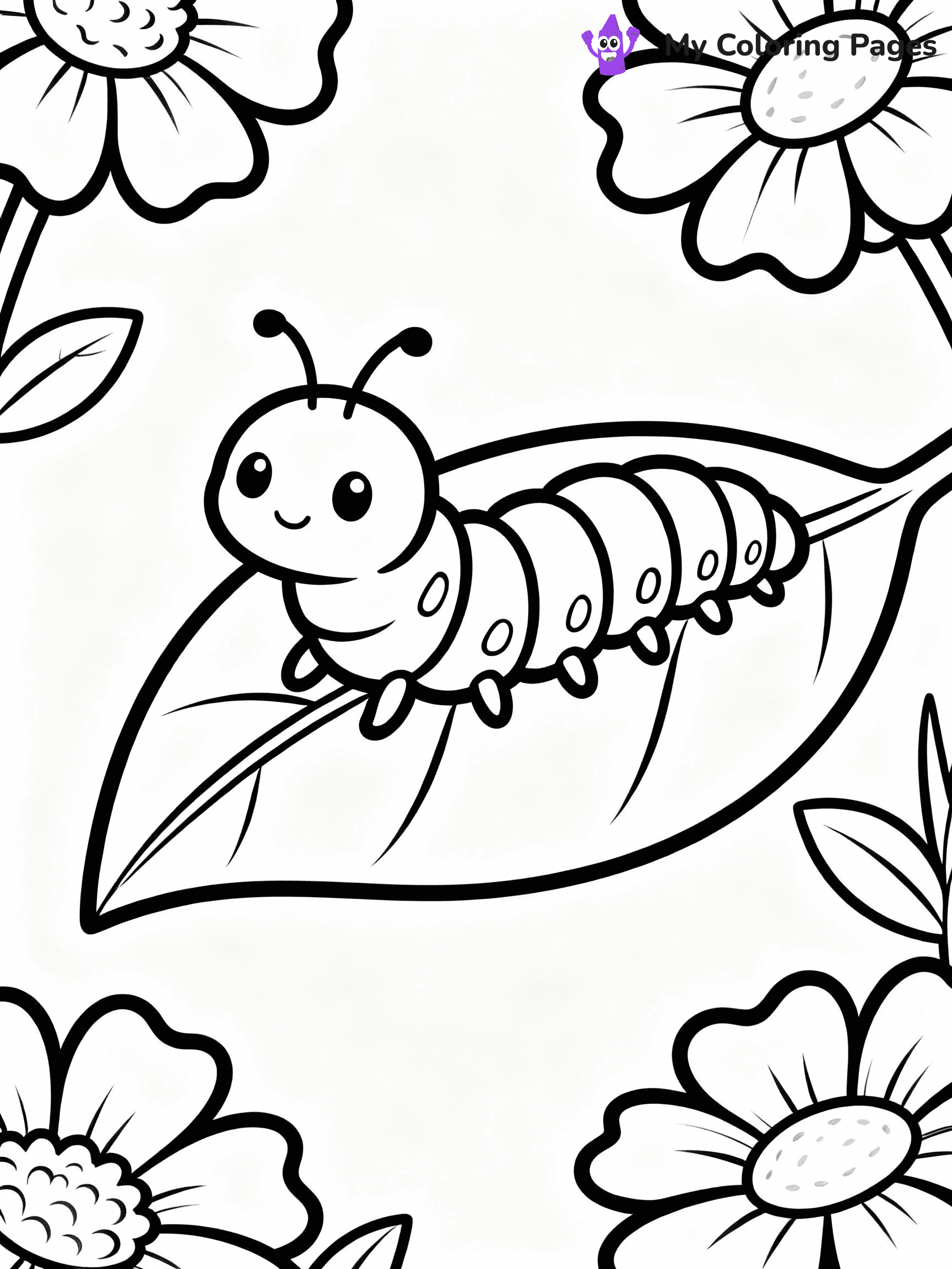Caterpillar Coloring Pages - 19