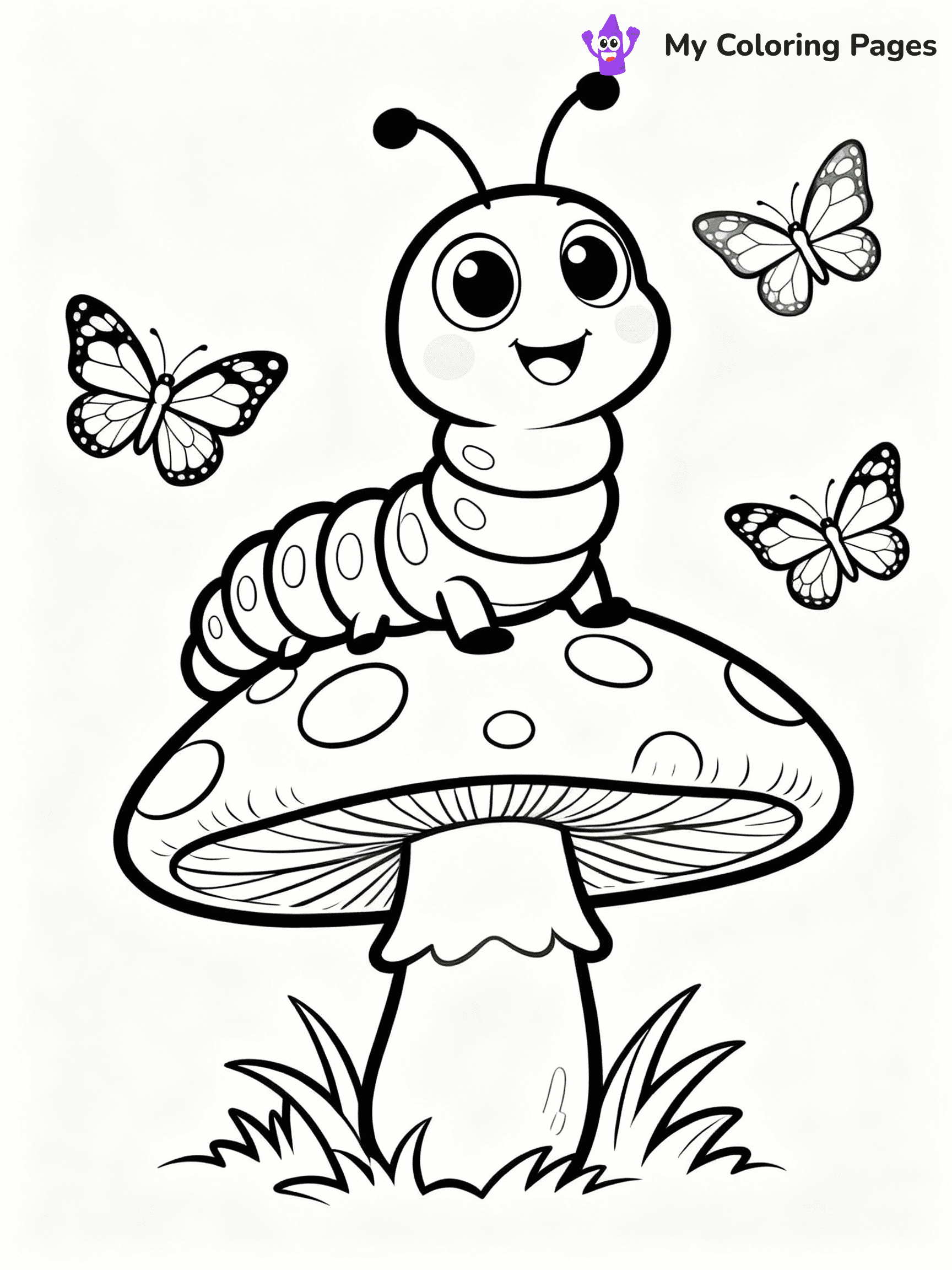 Caterpillar Coloring Pages - 18