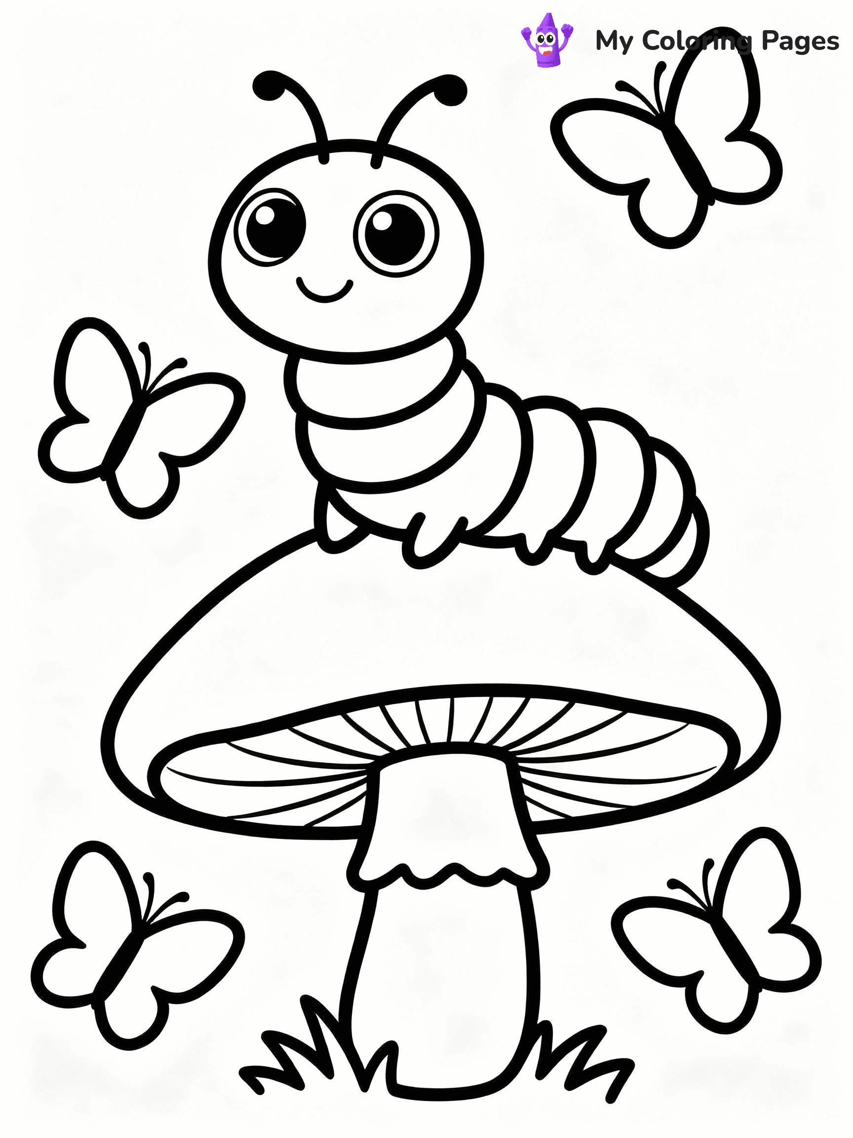 Caterpillar Coloring Pages - 17