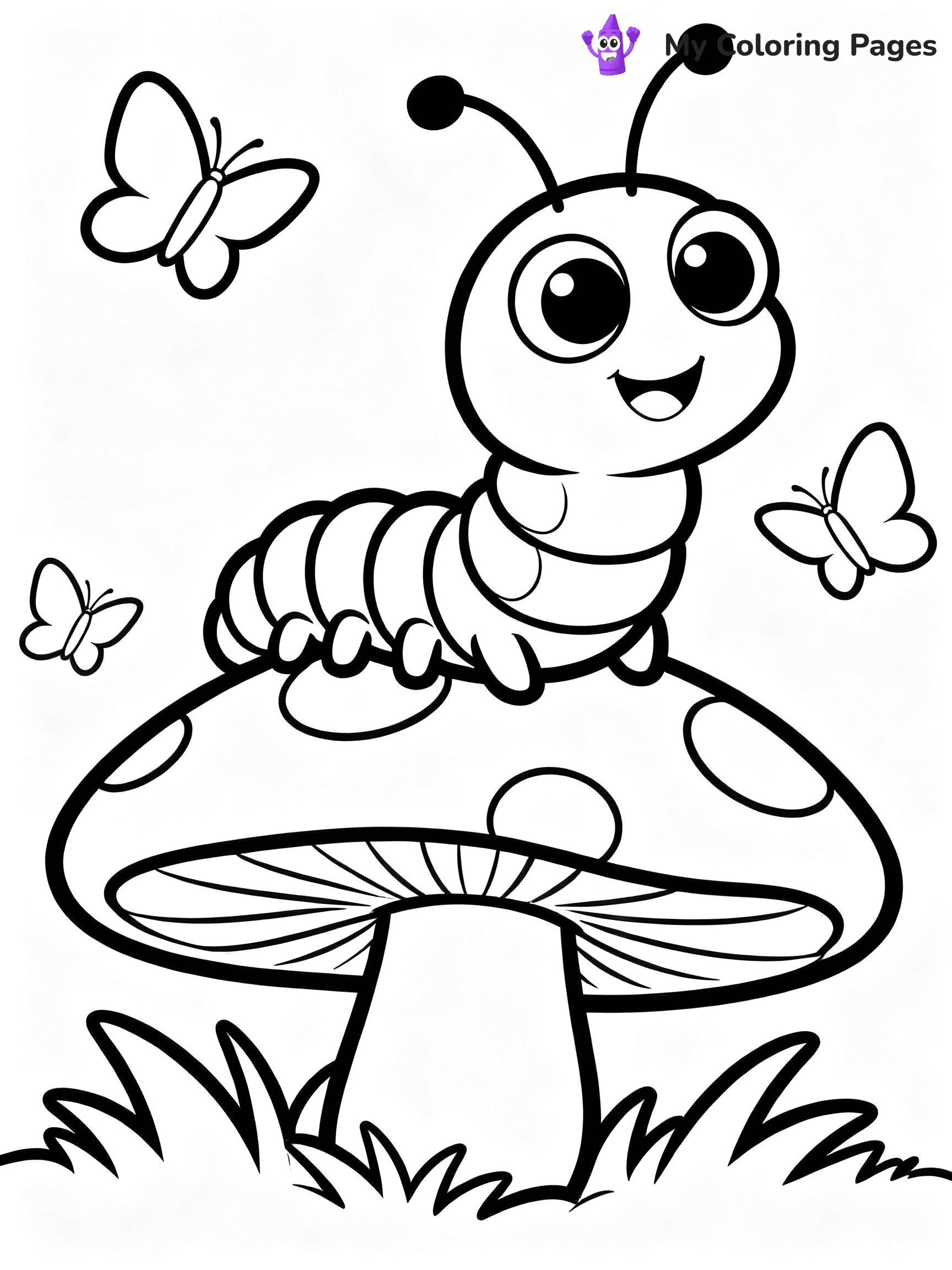 Caterpillar Coloring Pages - 14