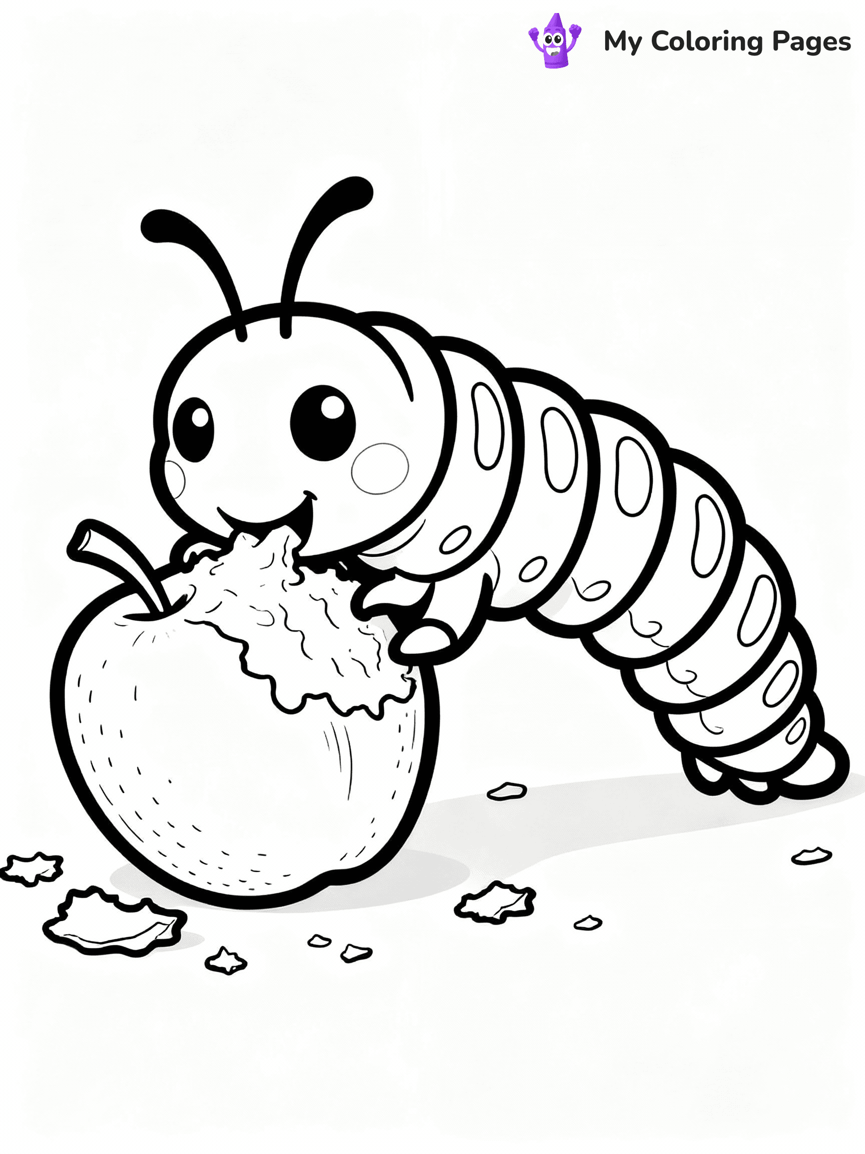 Caterpillar Coloring Pages - 12