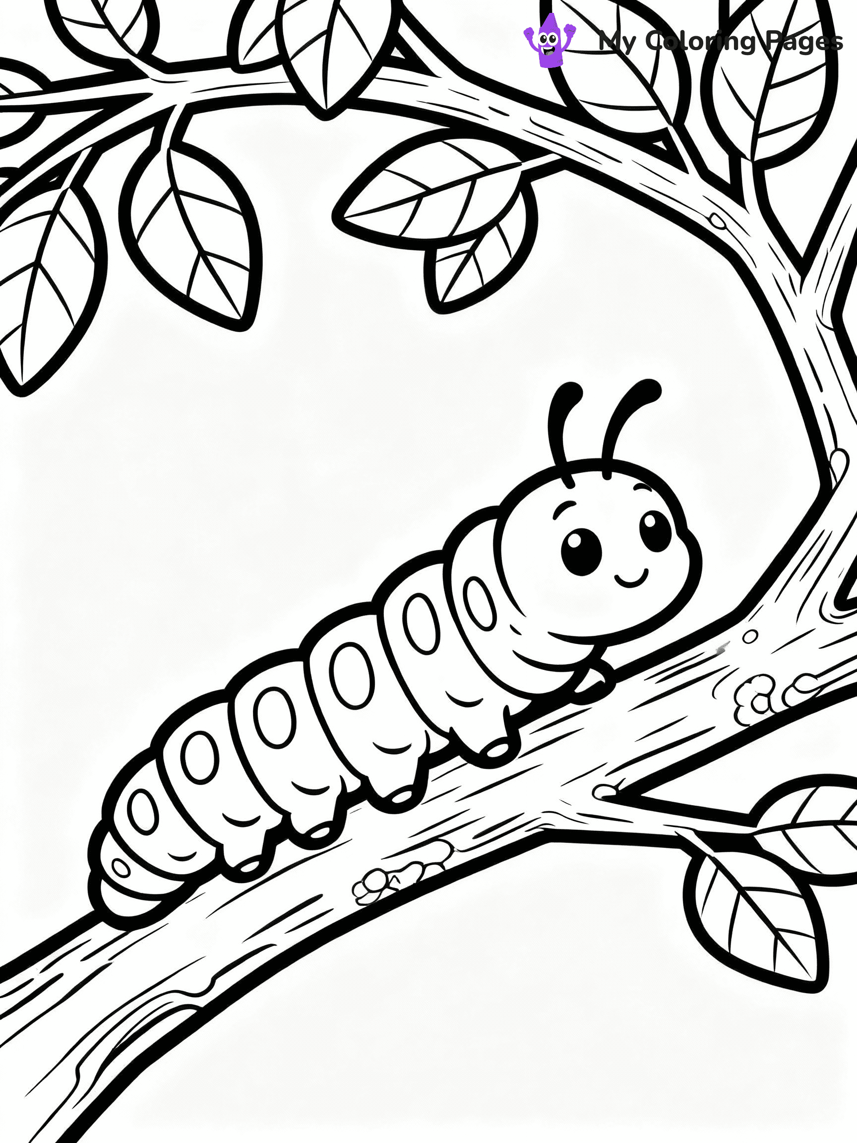 Caterpillar Coloring Pages - 1