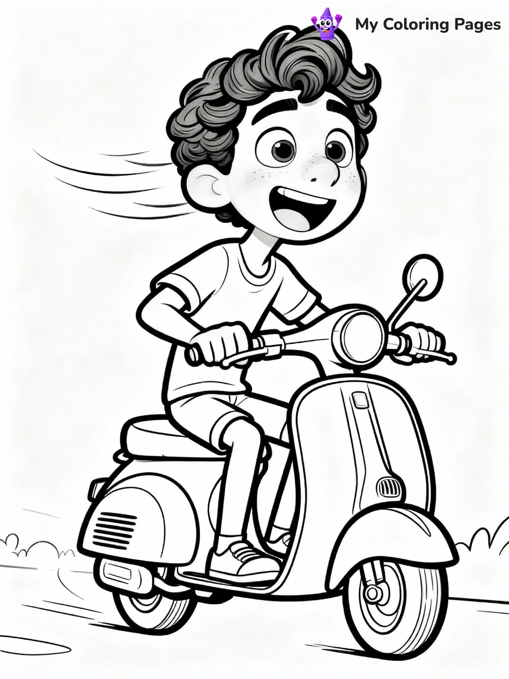 Luca Coloring Pages - 21