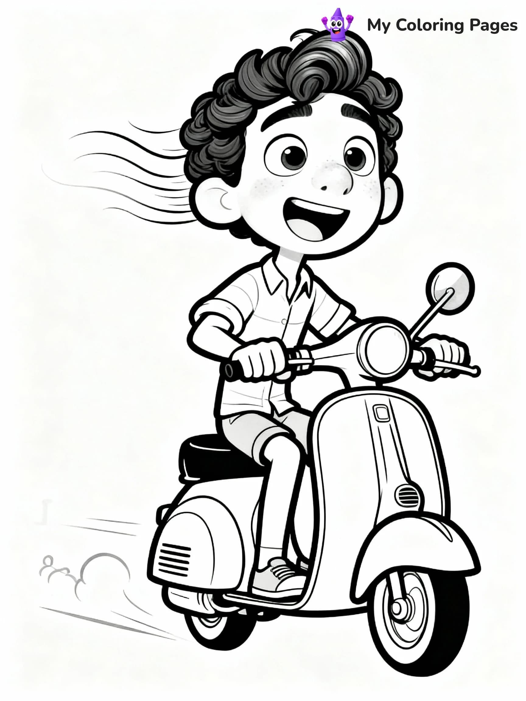 Luca Coloring Pages - 19
