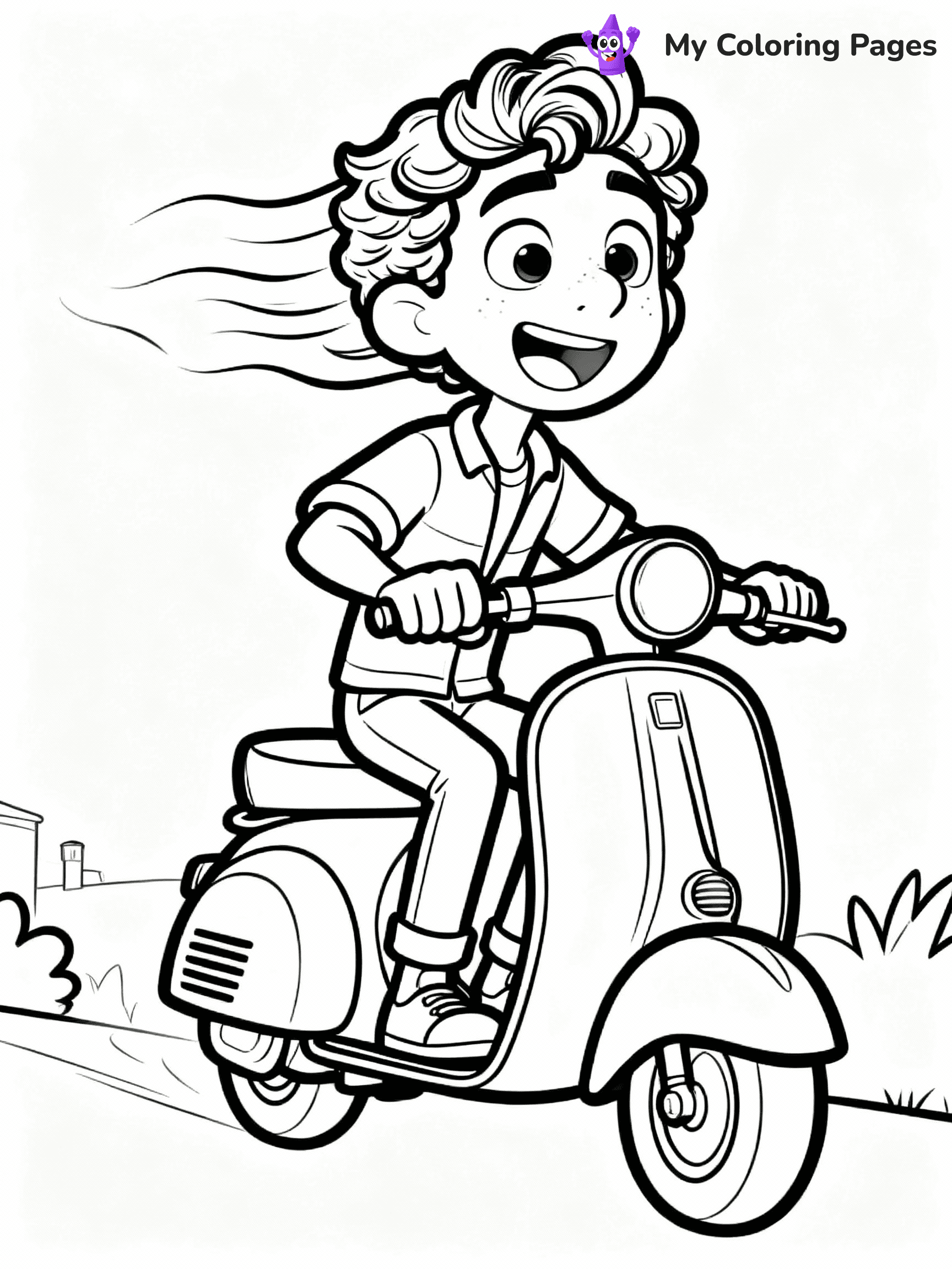 Luca Coloring Pages - 18