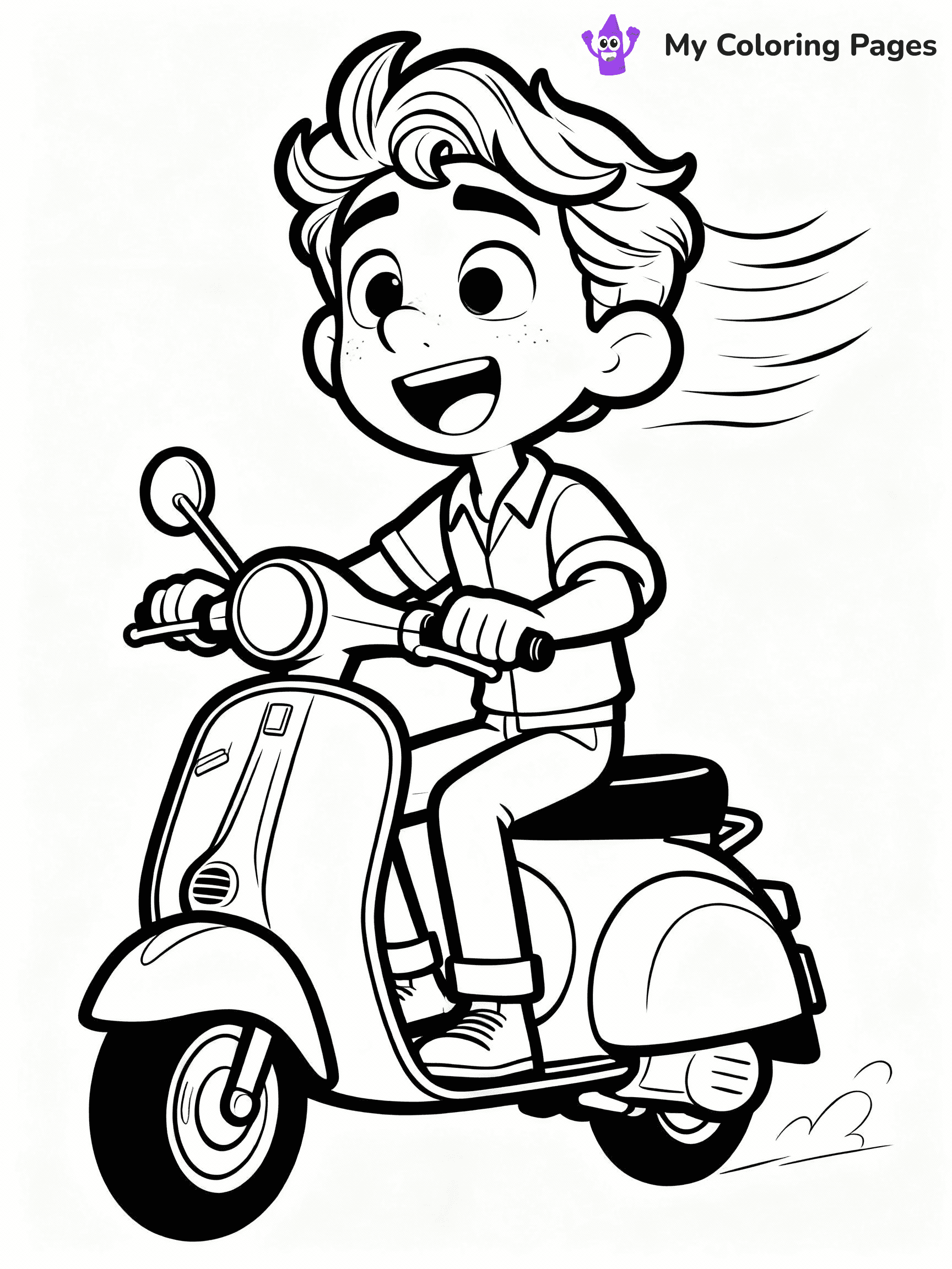 Luca Coloring Pages - 17