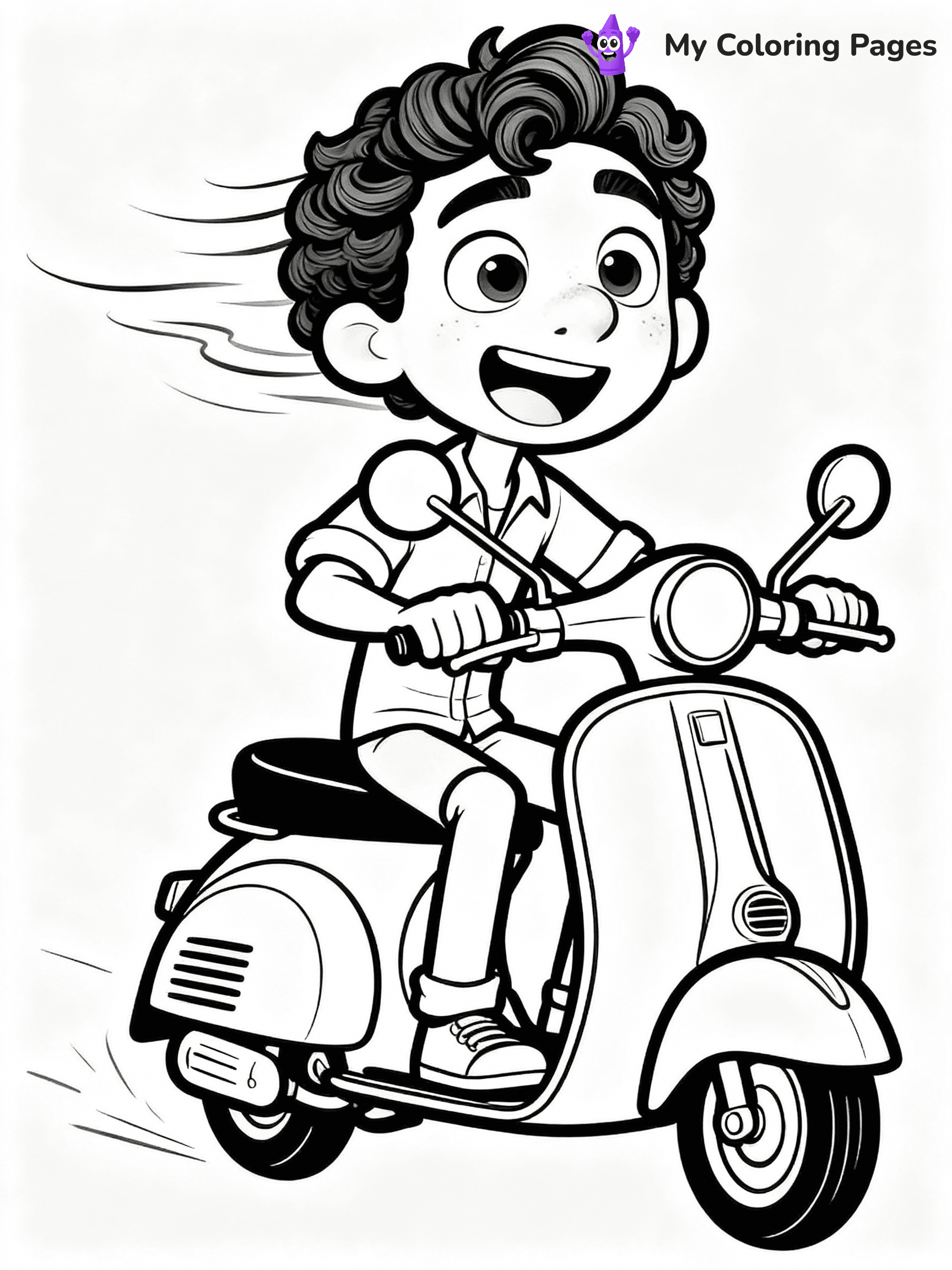 Luca Coloring Pages - 16