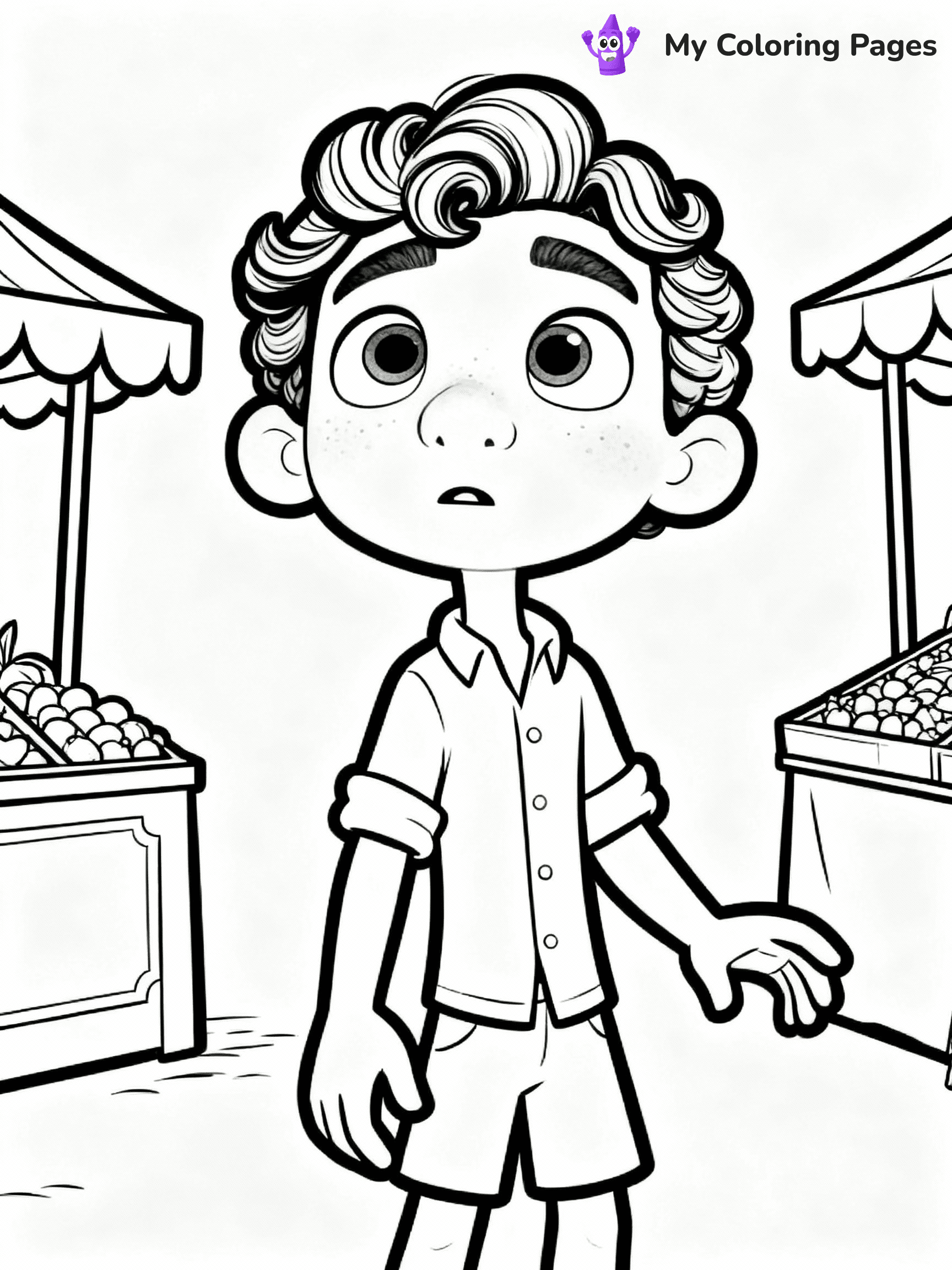 Luca Coloring Pages - 14