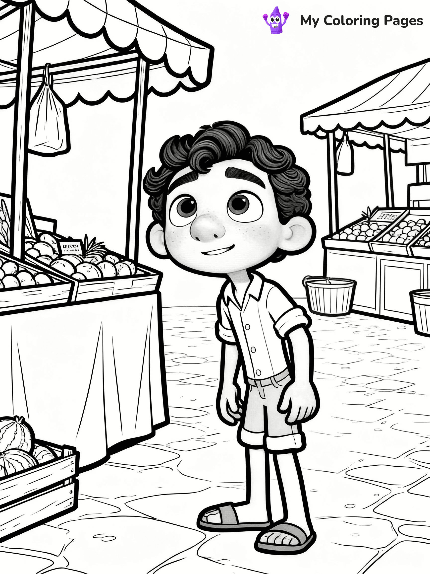 Luca Coloring Pages - 12