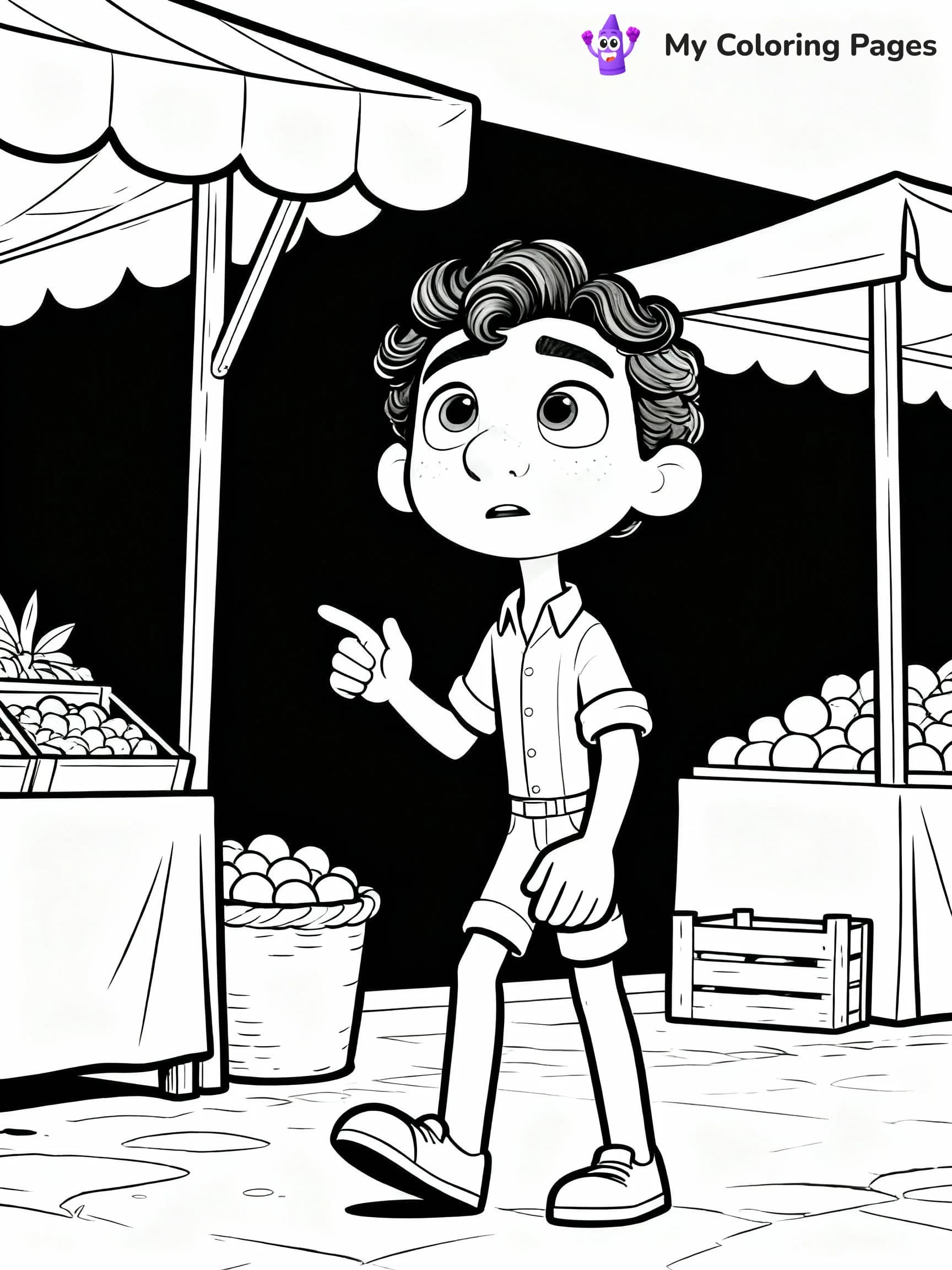 Luca Coloring Pages - 11