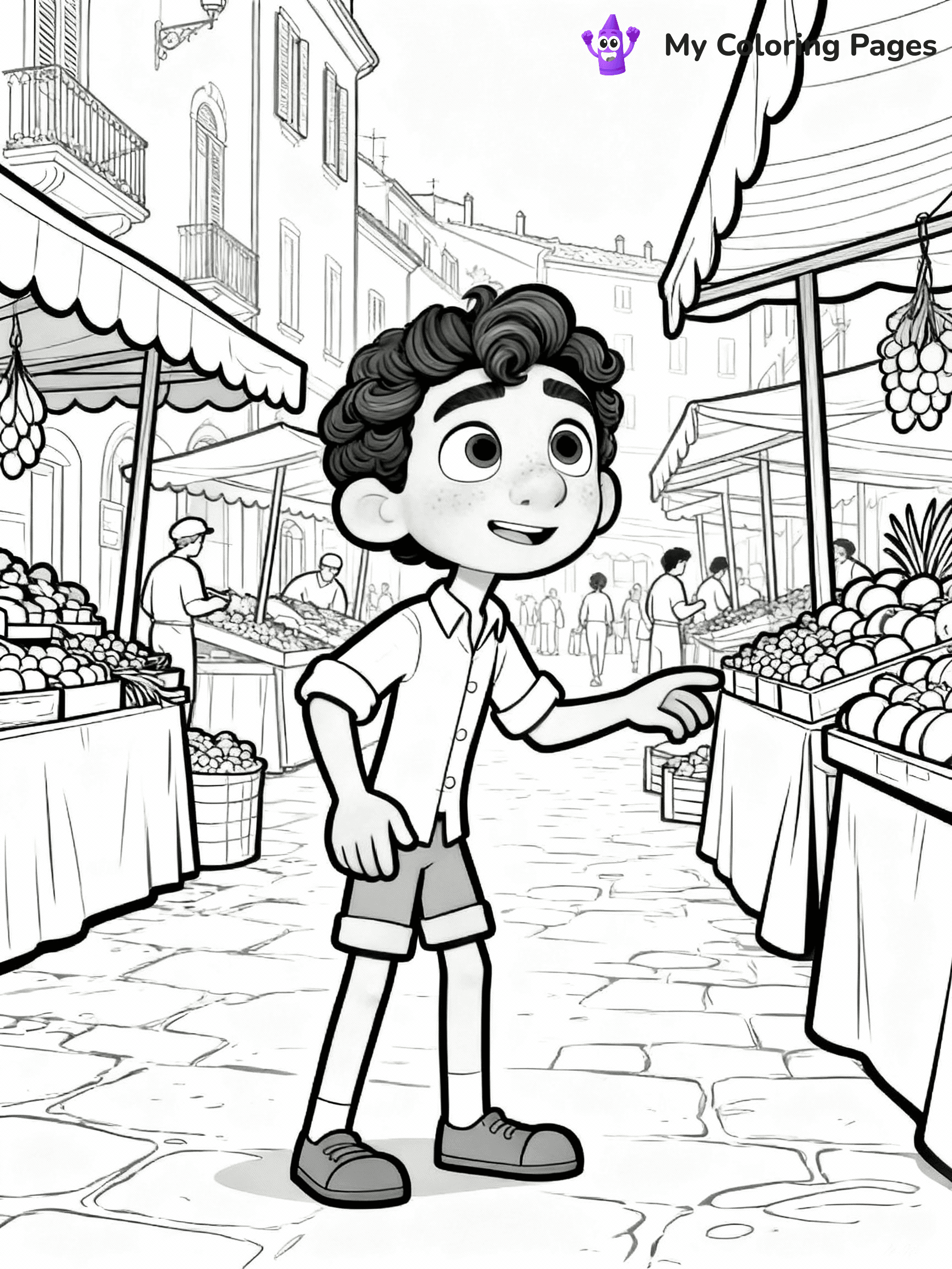 Luca Coloring Pages - 10