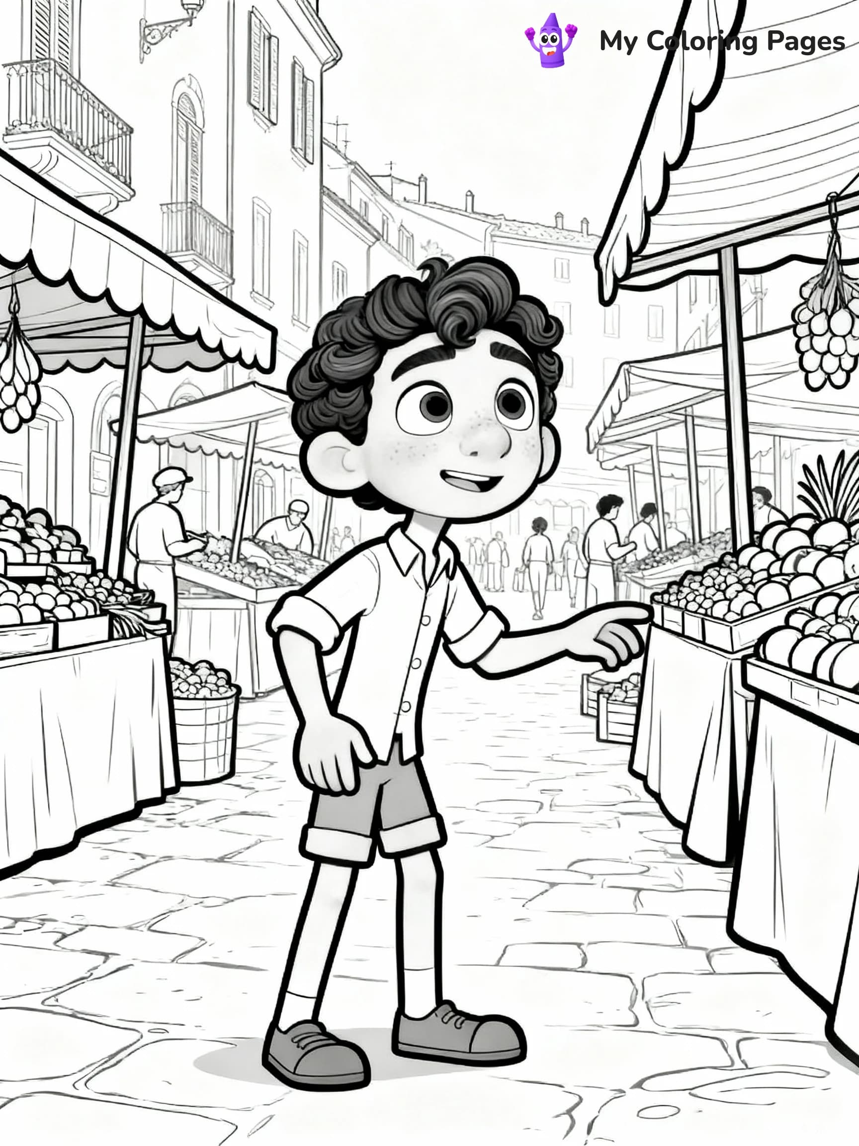 Luca Coloring Pages - 10
