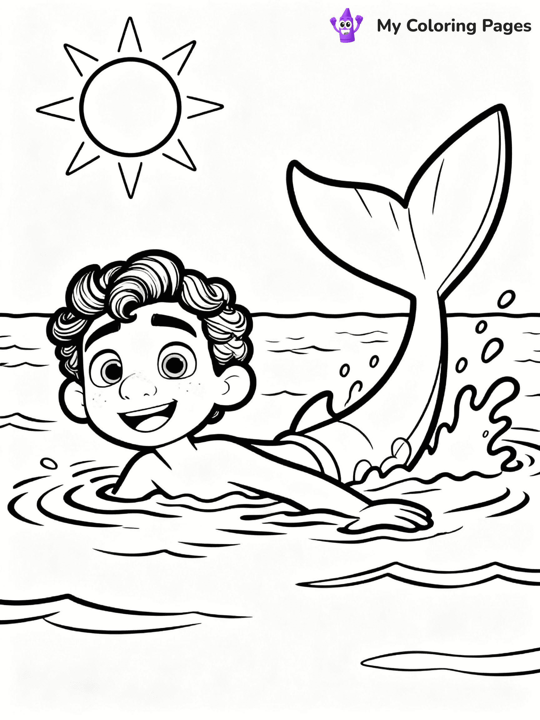Luca Coloring Pages - 6