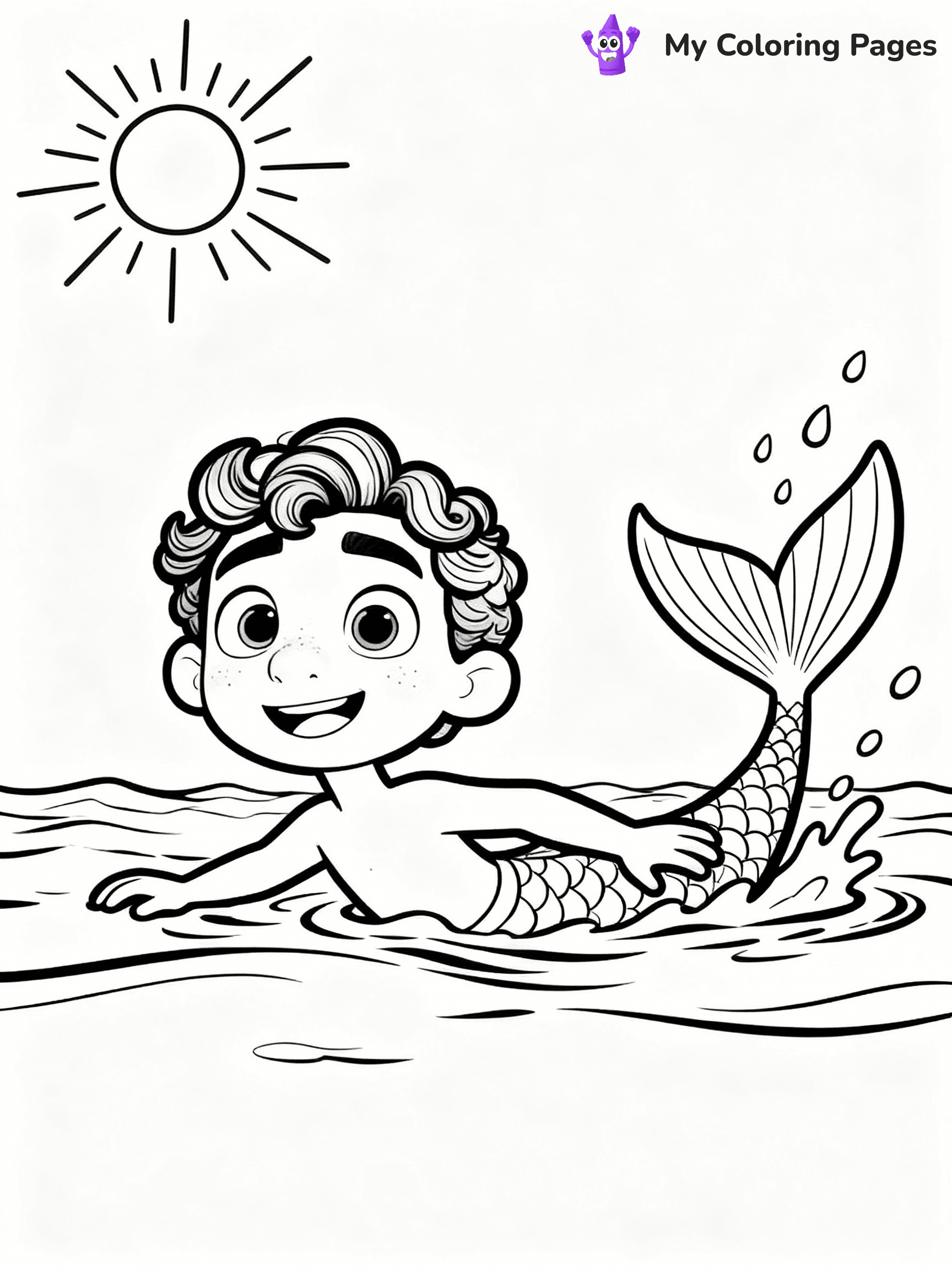Luca Coloring Pages - 4