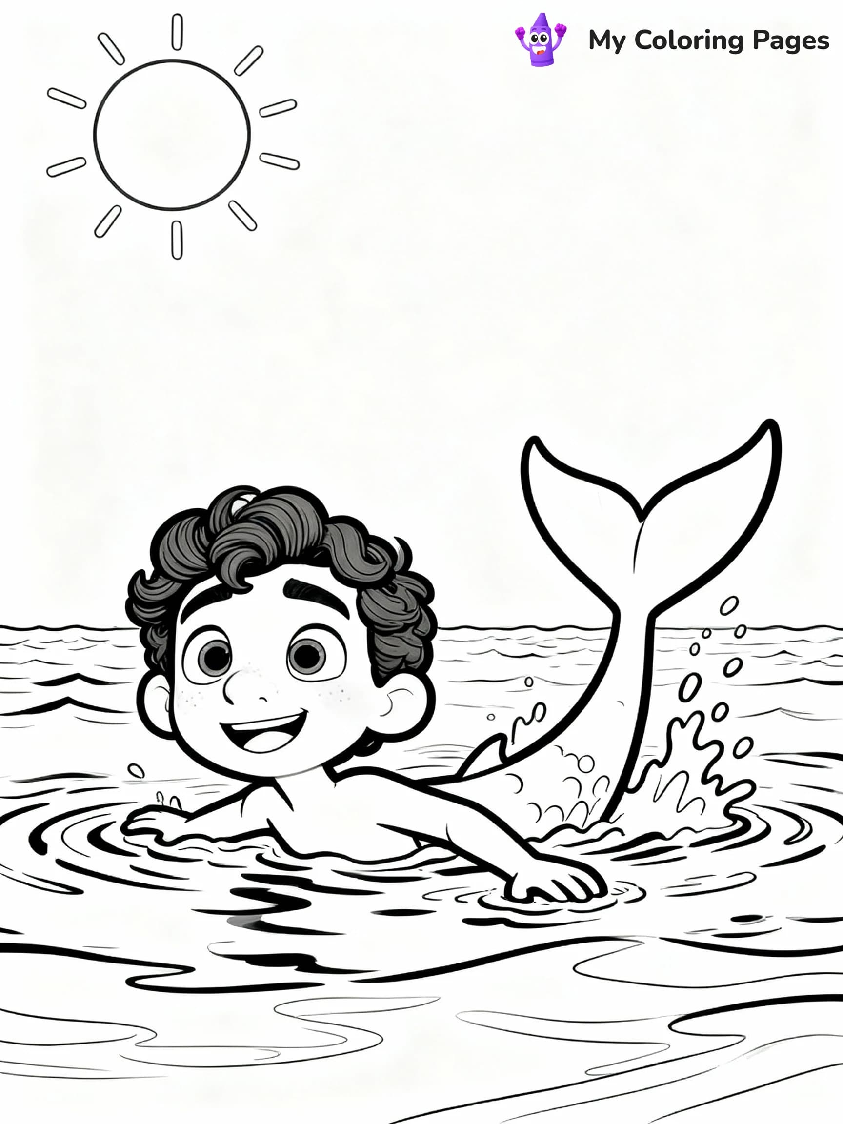 Luca Coloring Pages - 1