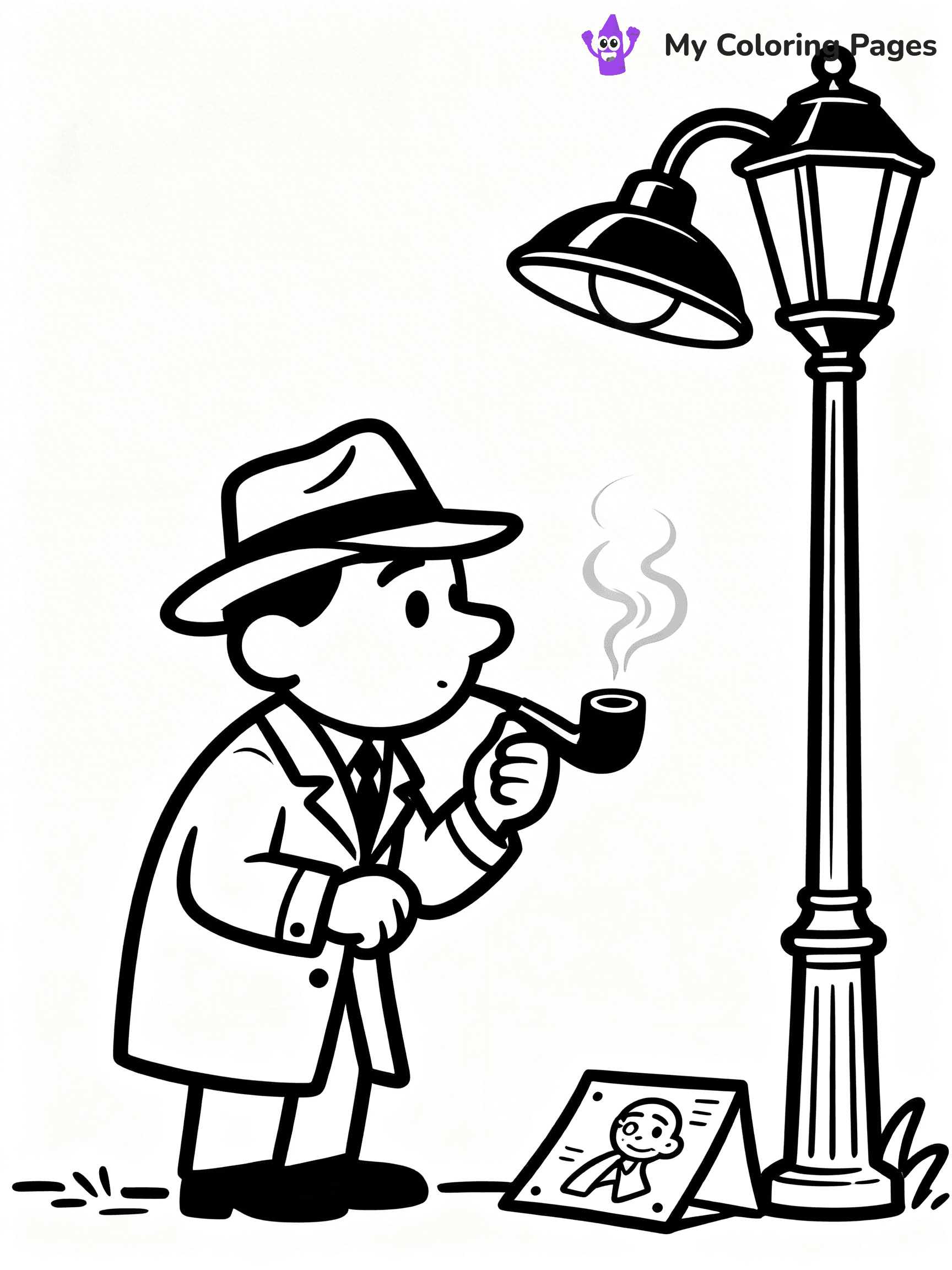 Detective Coloring Pages - 17