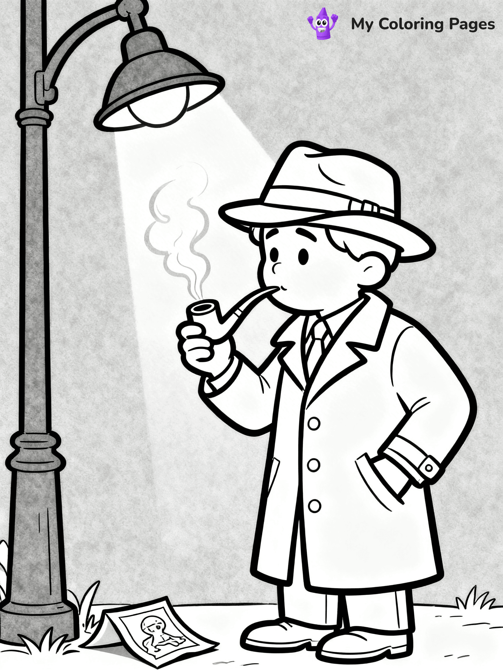 Detective Coloring Pages - 15