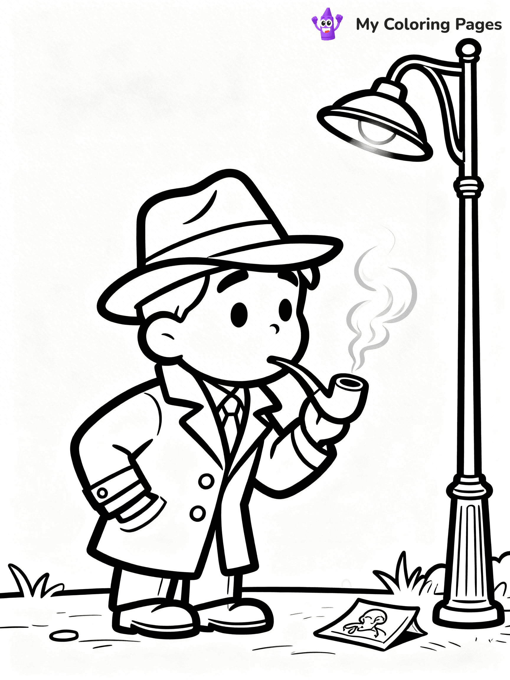 Detective Coloring Pages - 14