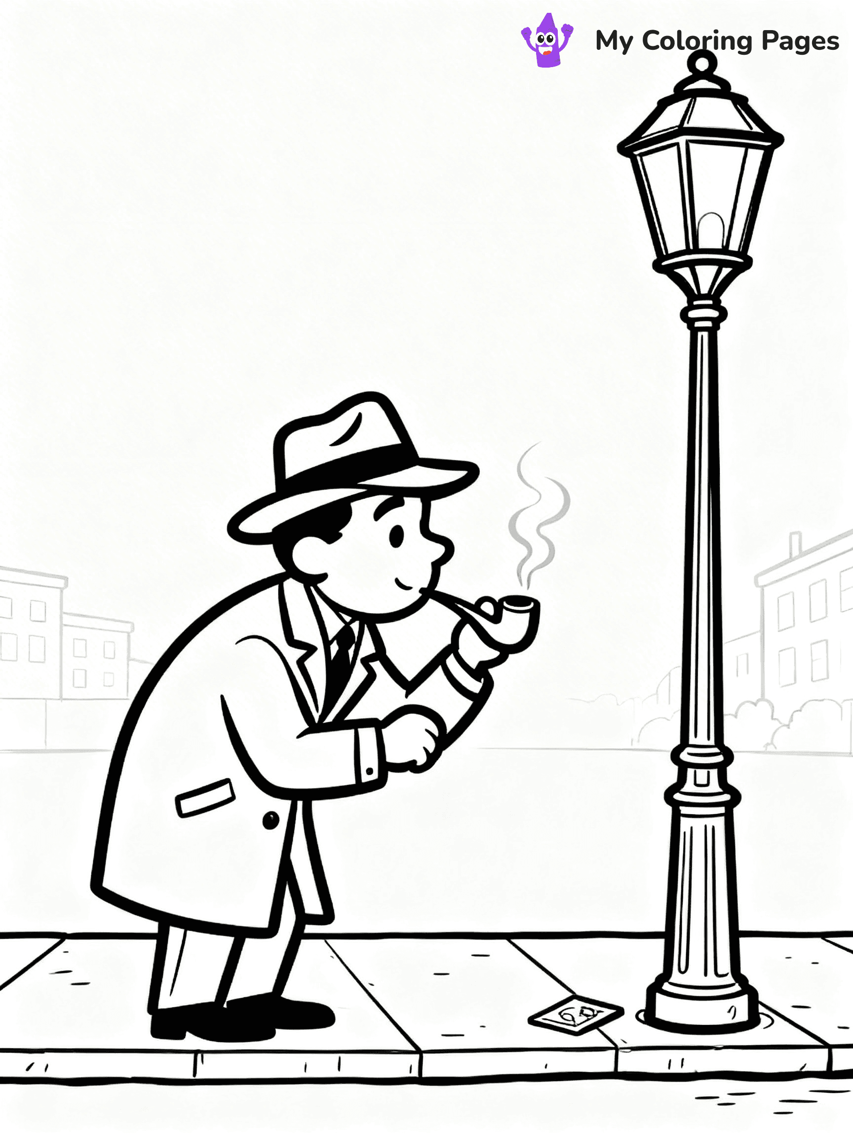 Detective Coloring Pages - 13