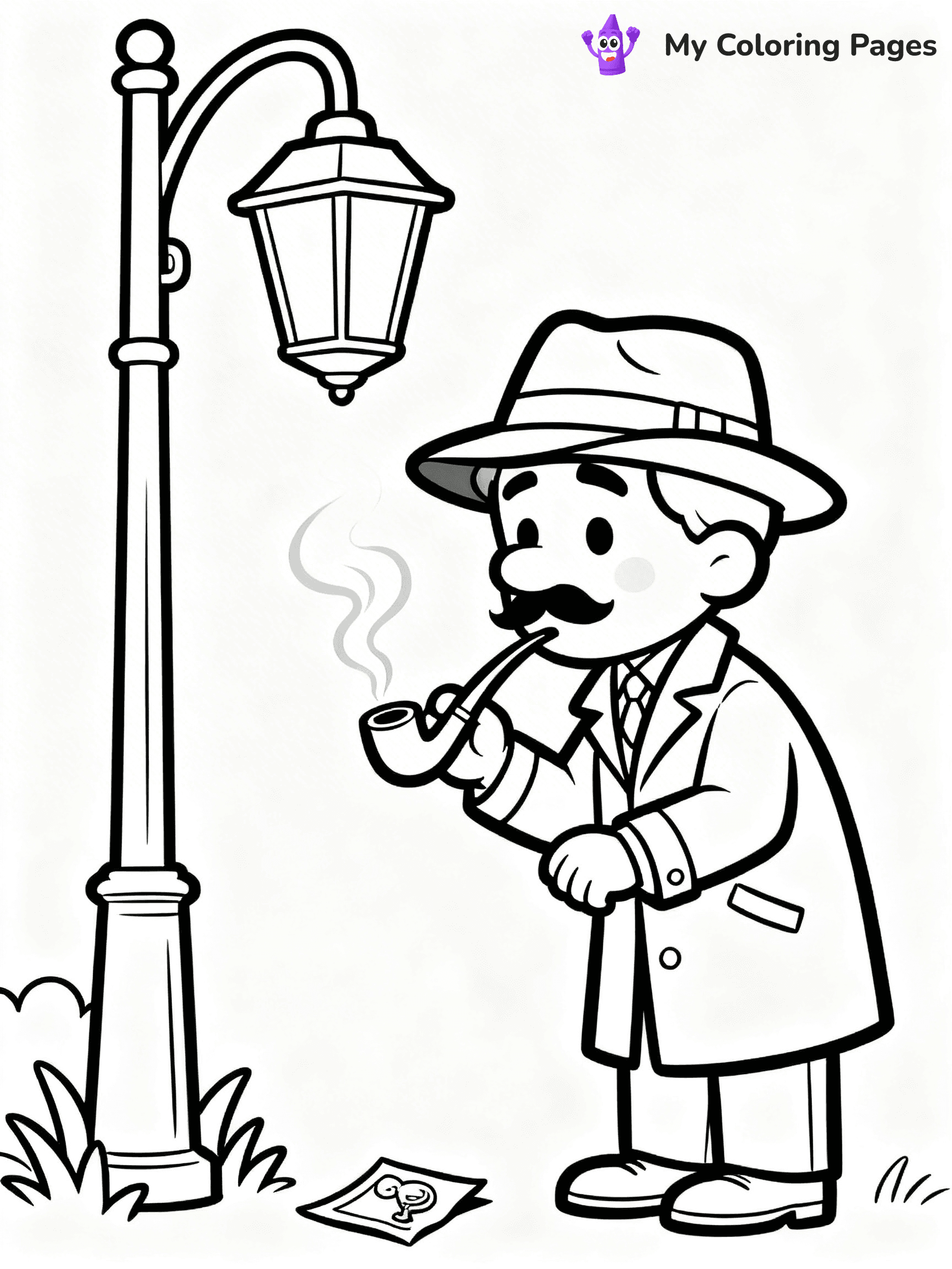 Detective Coloring Pages - 12